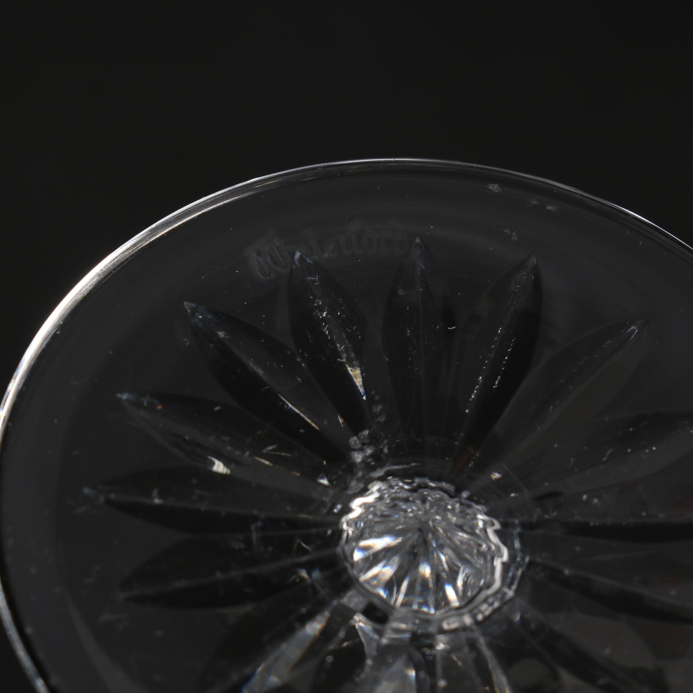 Waterford "Lismore" Cut Crystal Champagne Flutes