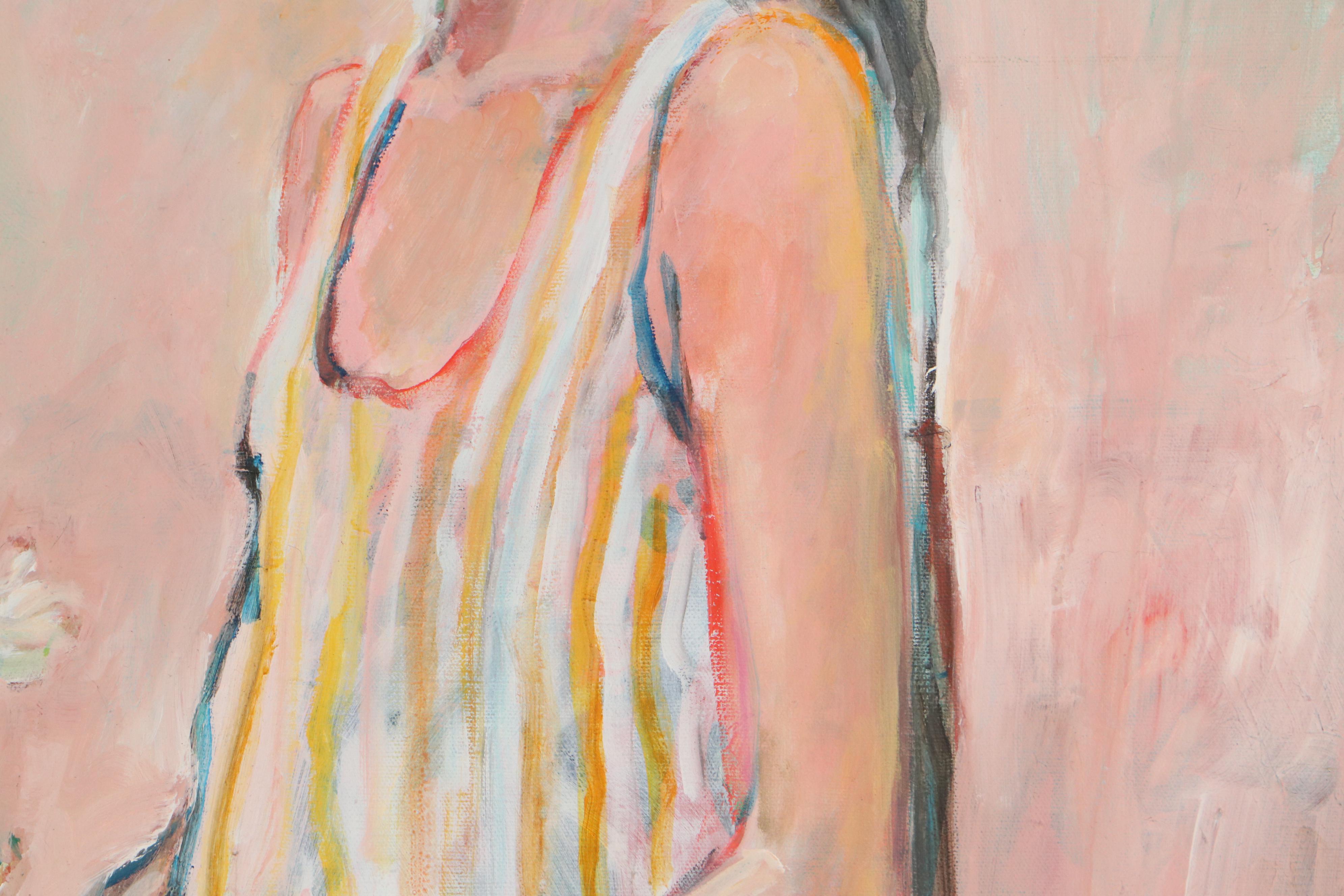 Marion Maas Oil Painting of Seated Figure