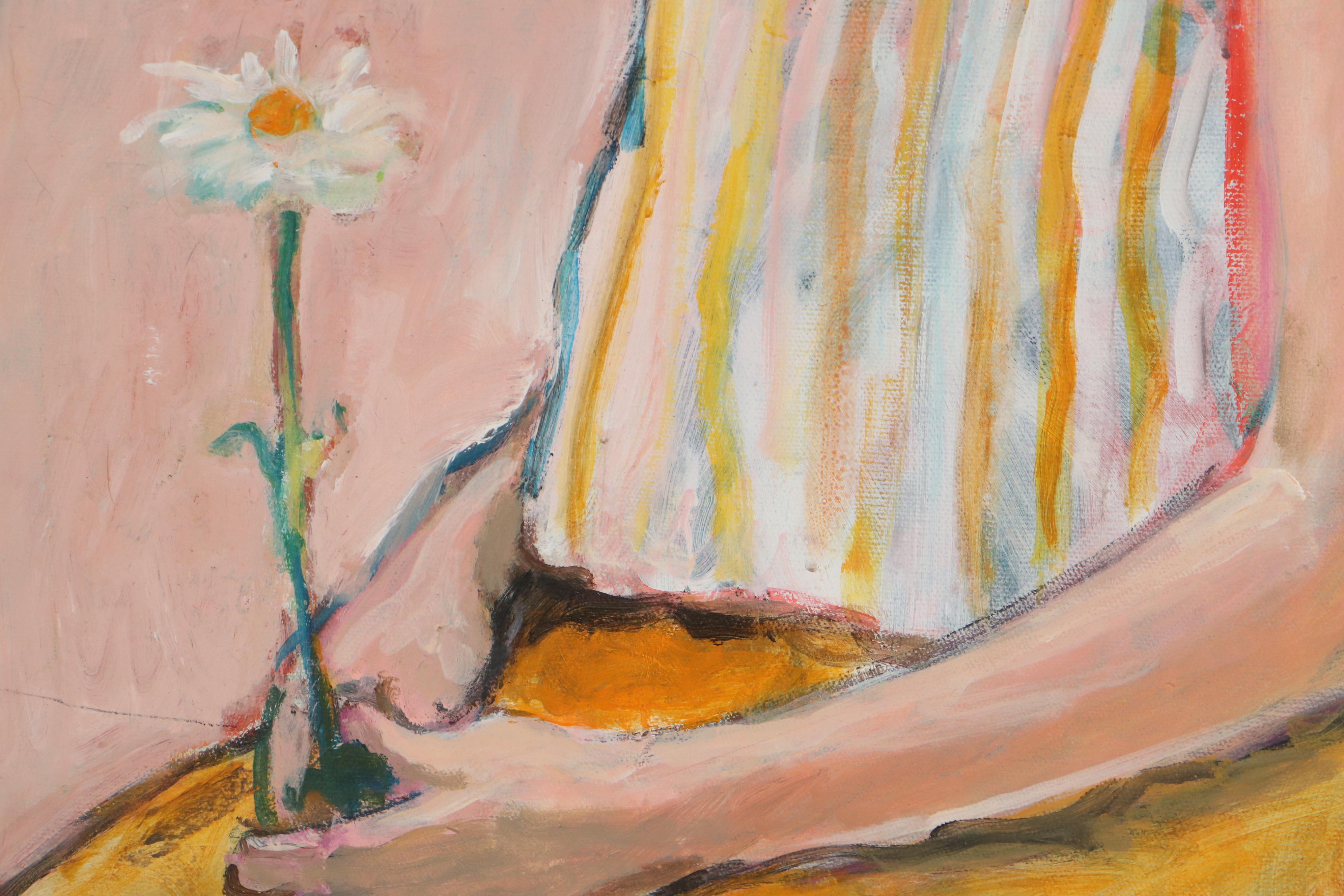 Marion Maas Oil Painting of Seated Figure