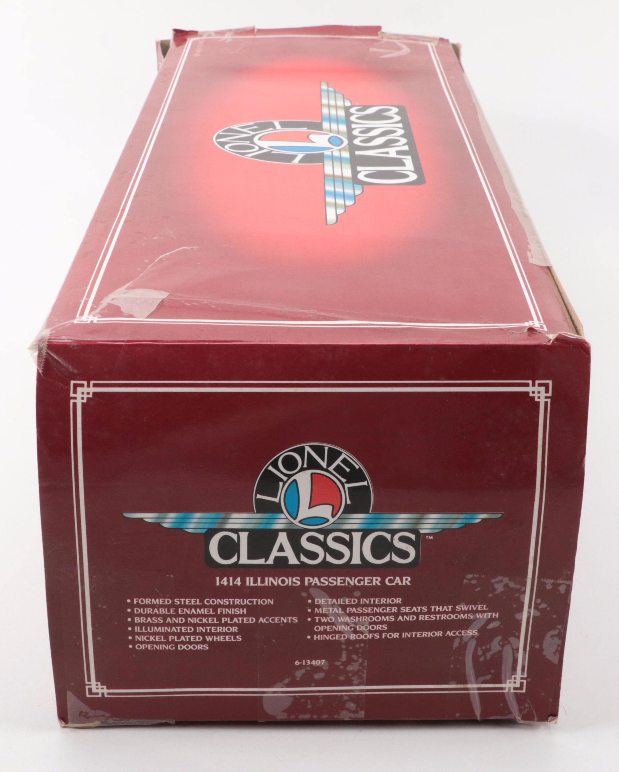 Lionel Classics Standard Gauge 6-13407 1414 Illinois Passenger Car Model Train