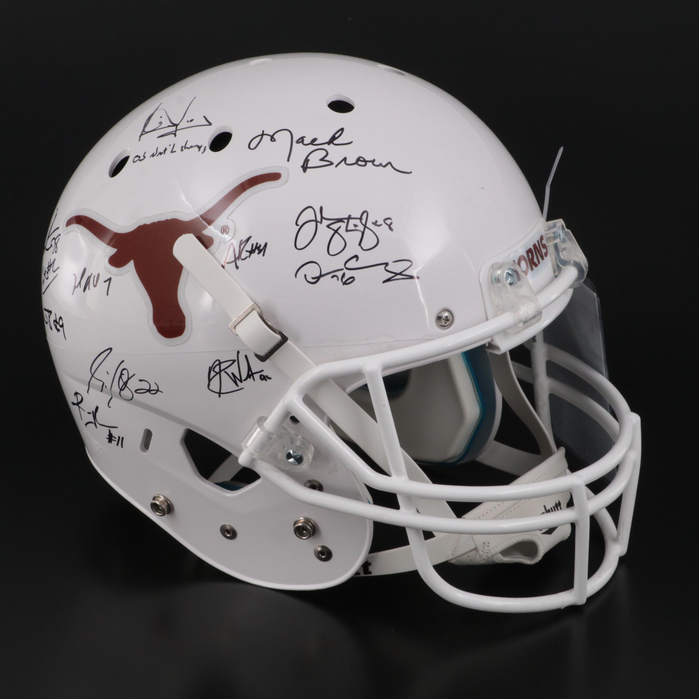 2006 Rose Bowl Champions Texas Longhorns Signed Schutt Football Helmet, JSA