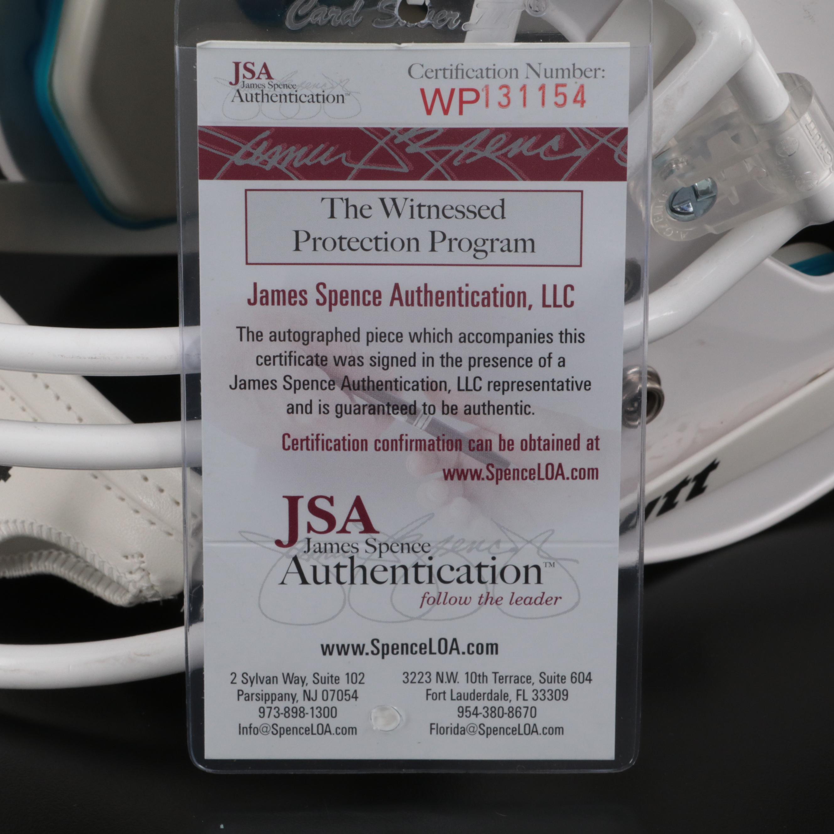 2006 Rose Bowl Champions Texas Longhorns Signed Schutt Football Helmet, JSA