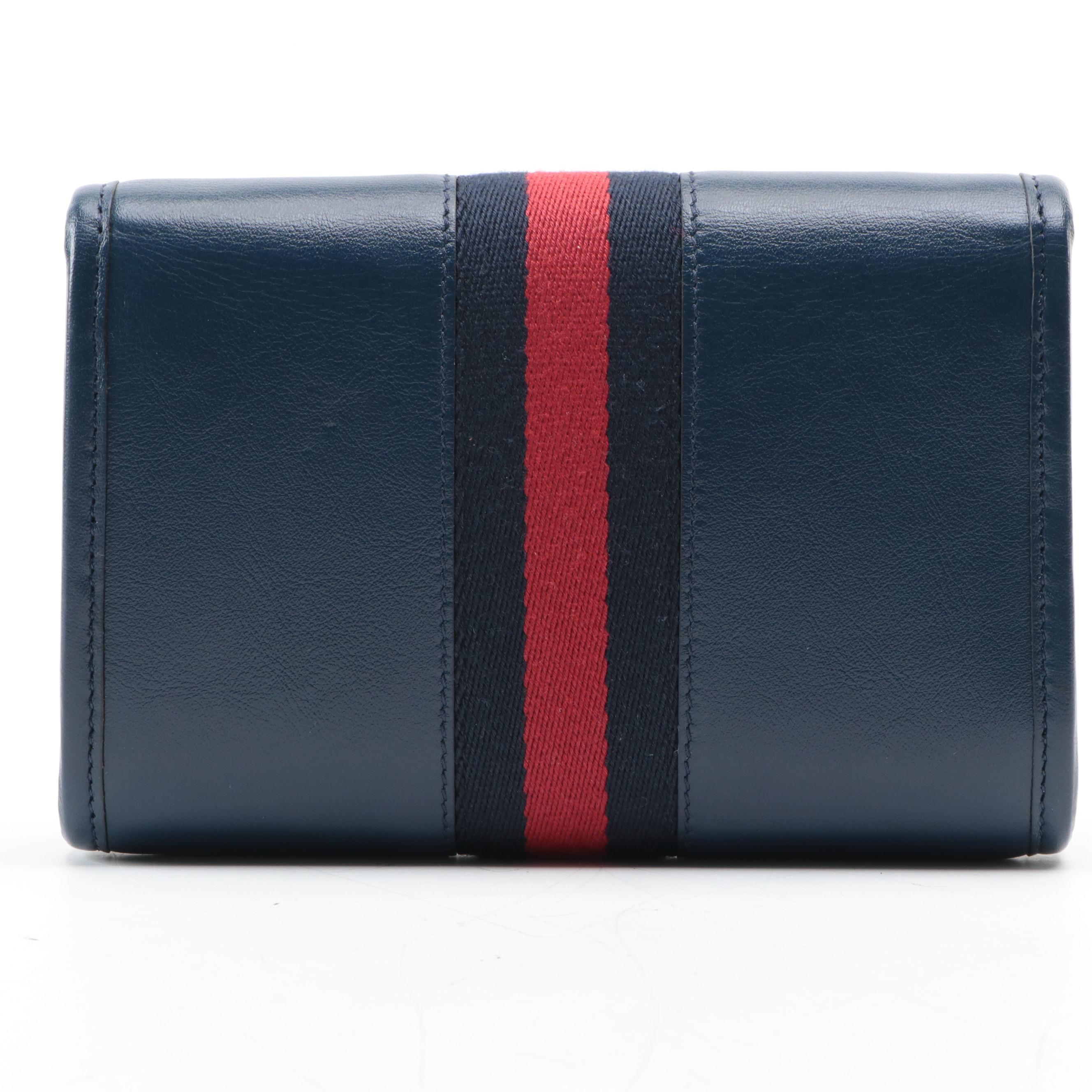 Gucci Rajah Web Chain Strap Leather Mini Crossbody