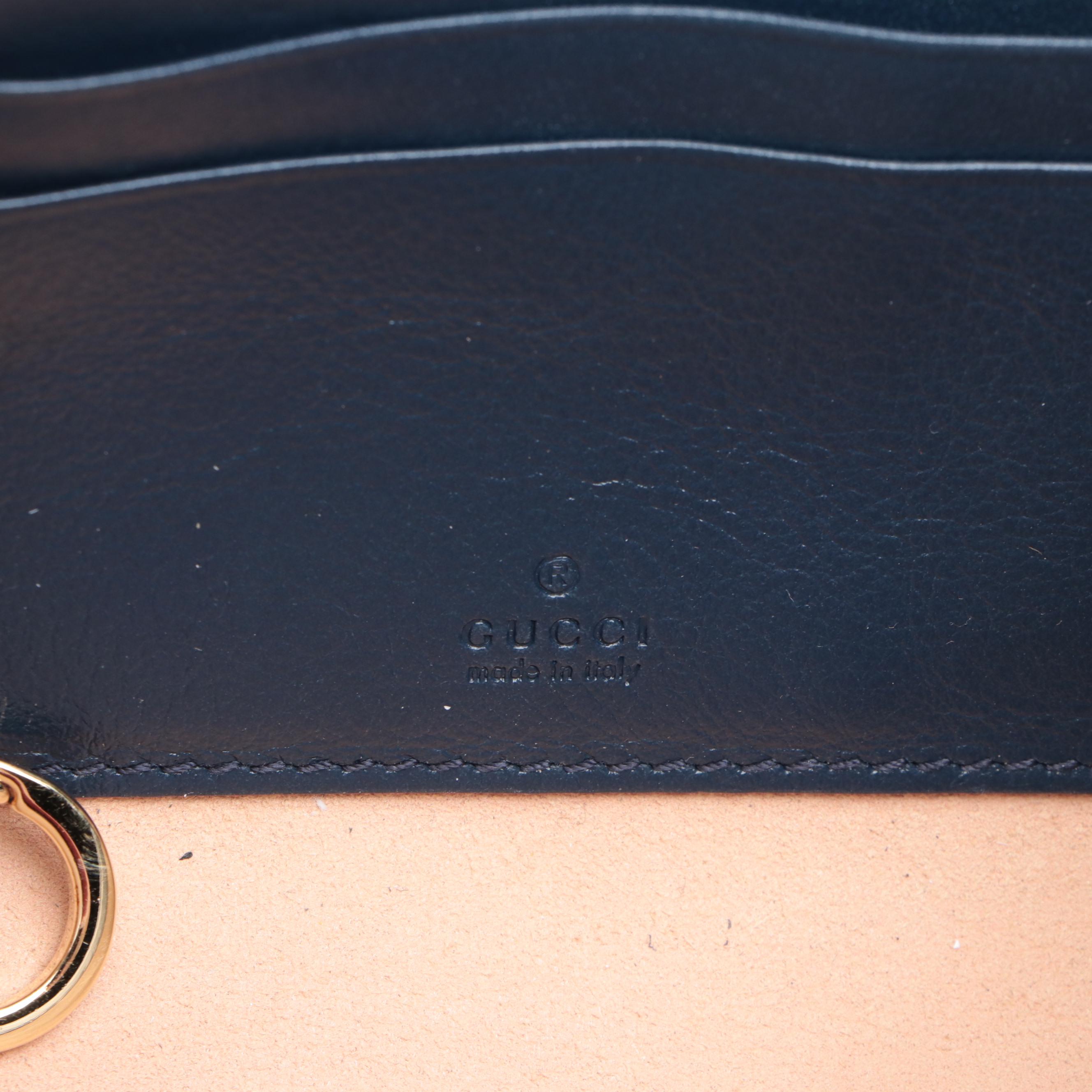 Gucci Rajah Web Chain Strap Leather Mini Crossbody