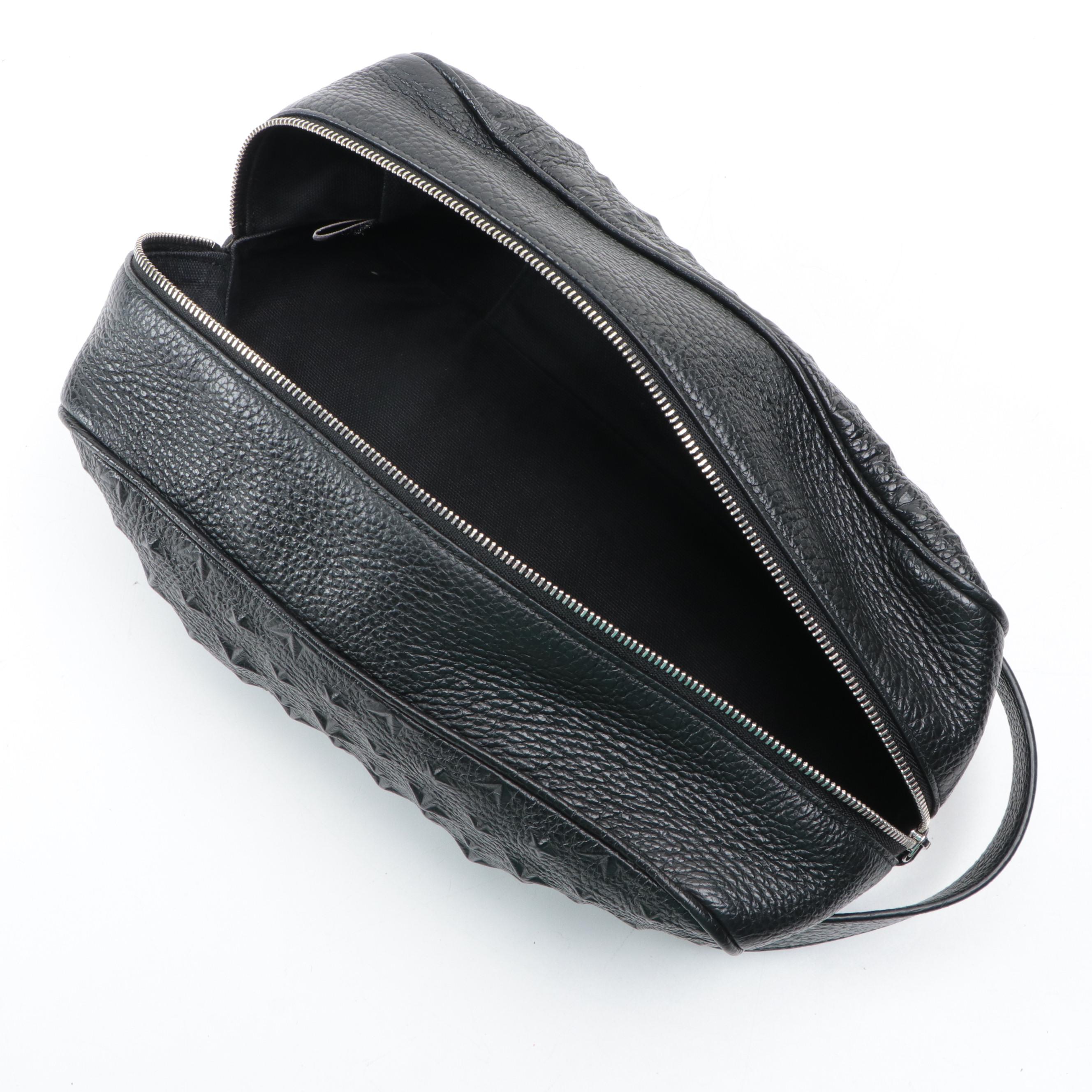 Jimmy Choo Odell Embossed Leather Toiletry Bag