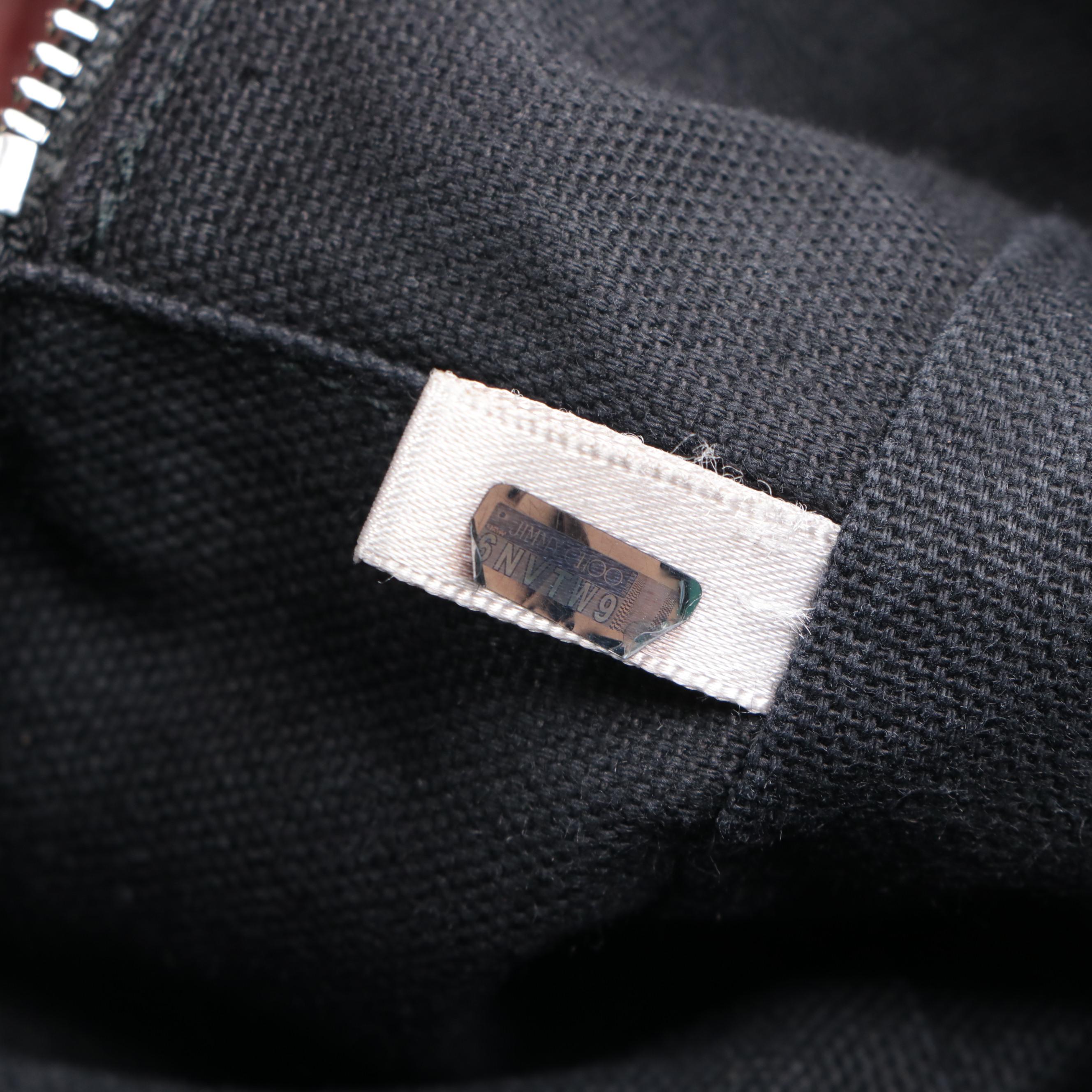 Jimmy Choo Odell Embossed Leather Toiletry Bag