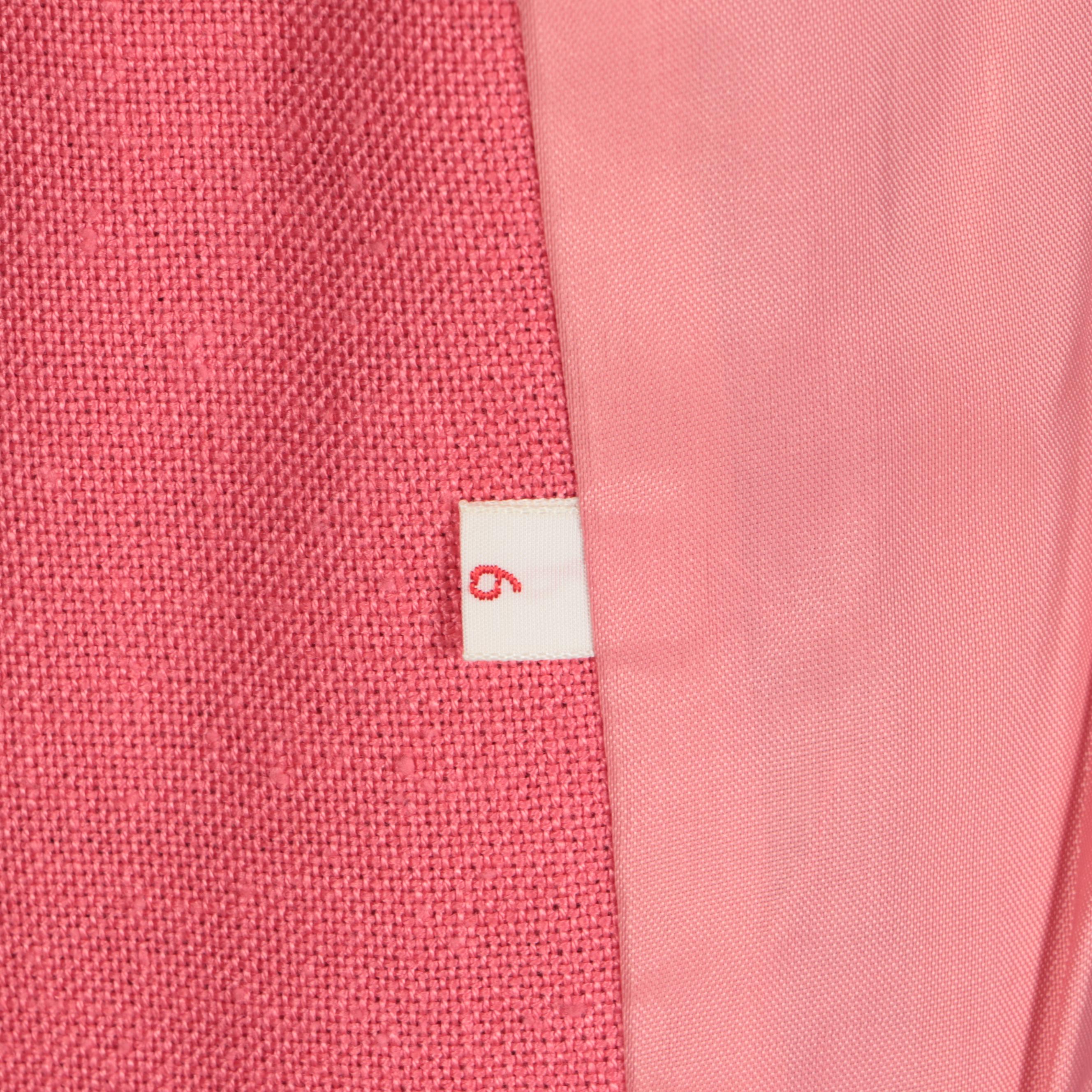 John Meyer of Norwich Pink Linen Dress Suit, Late 1960s