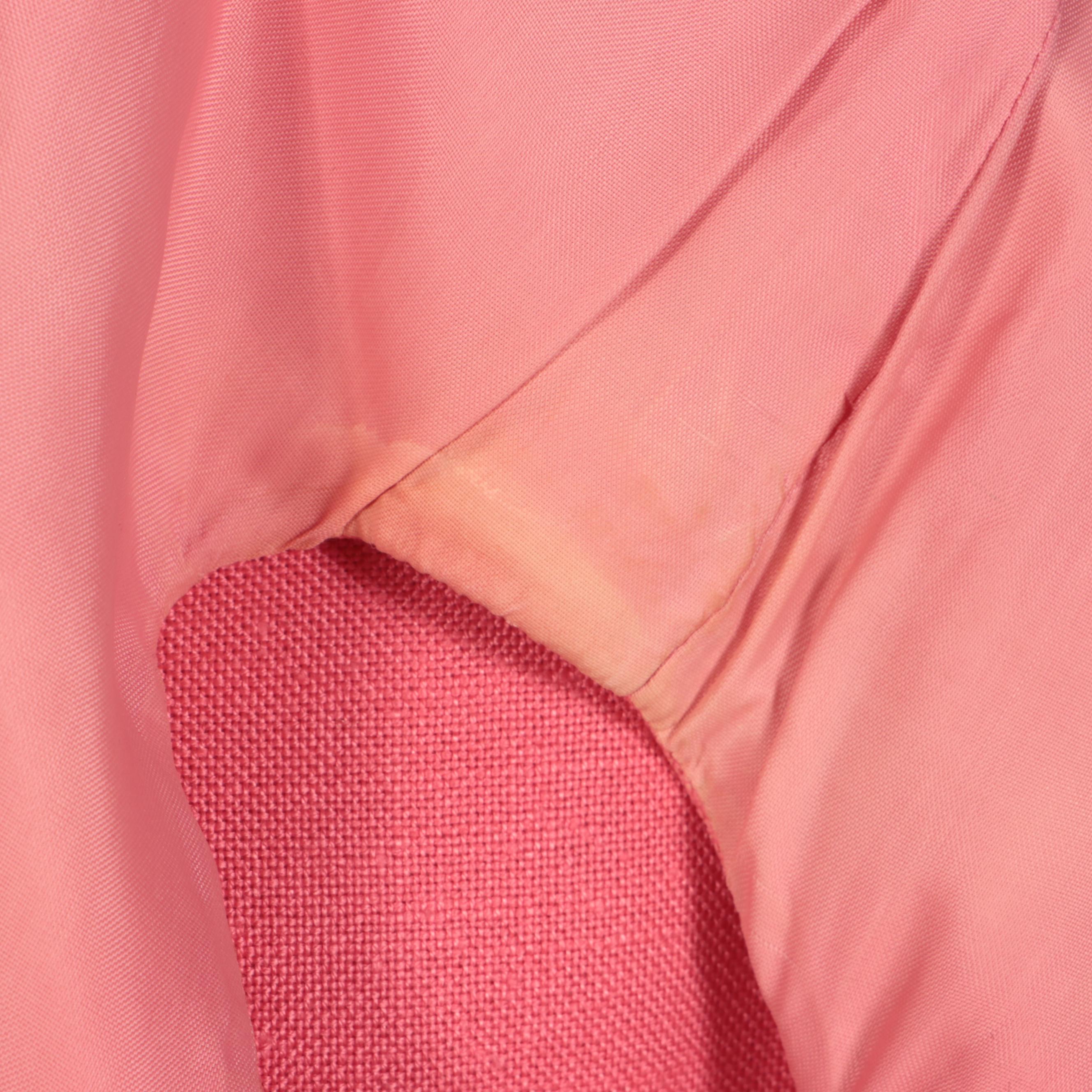 John Meyer of Norwich Pink Linen Dress Suit, Late 1960s
