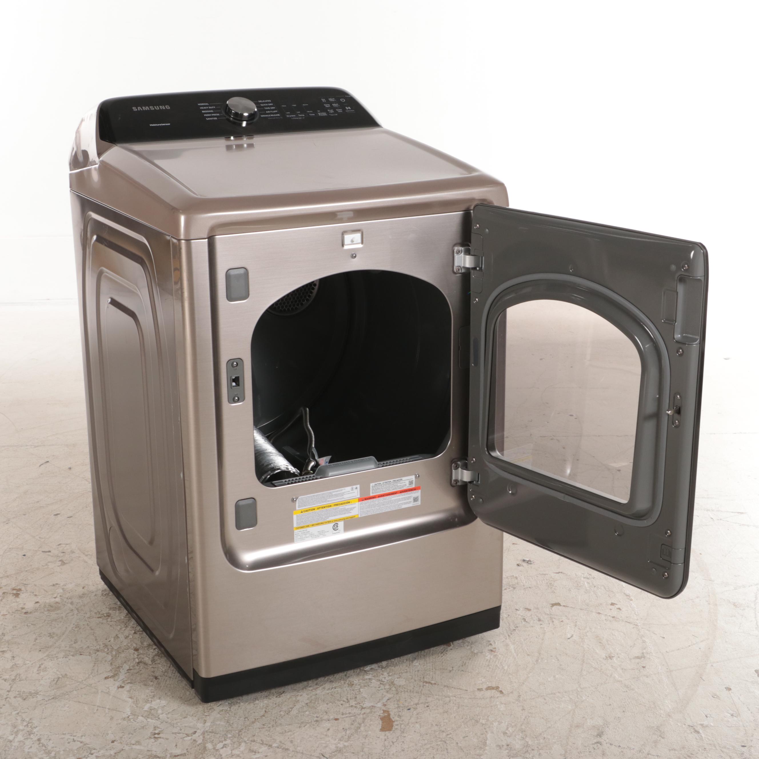 Samsung 7.4 Cu. Ft. Champagne Finish Gas Dryer with Steam Sanitize