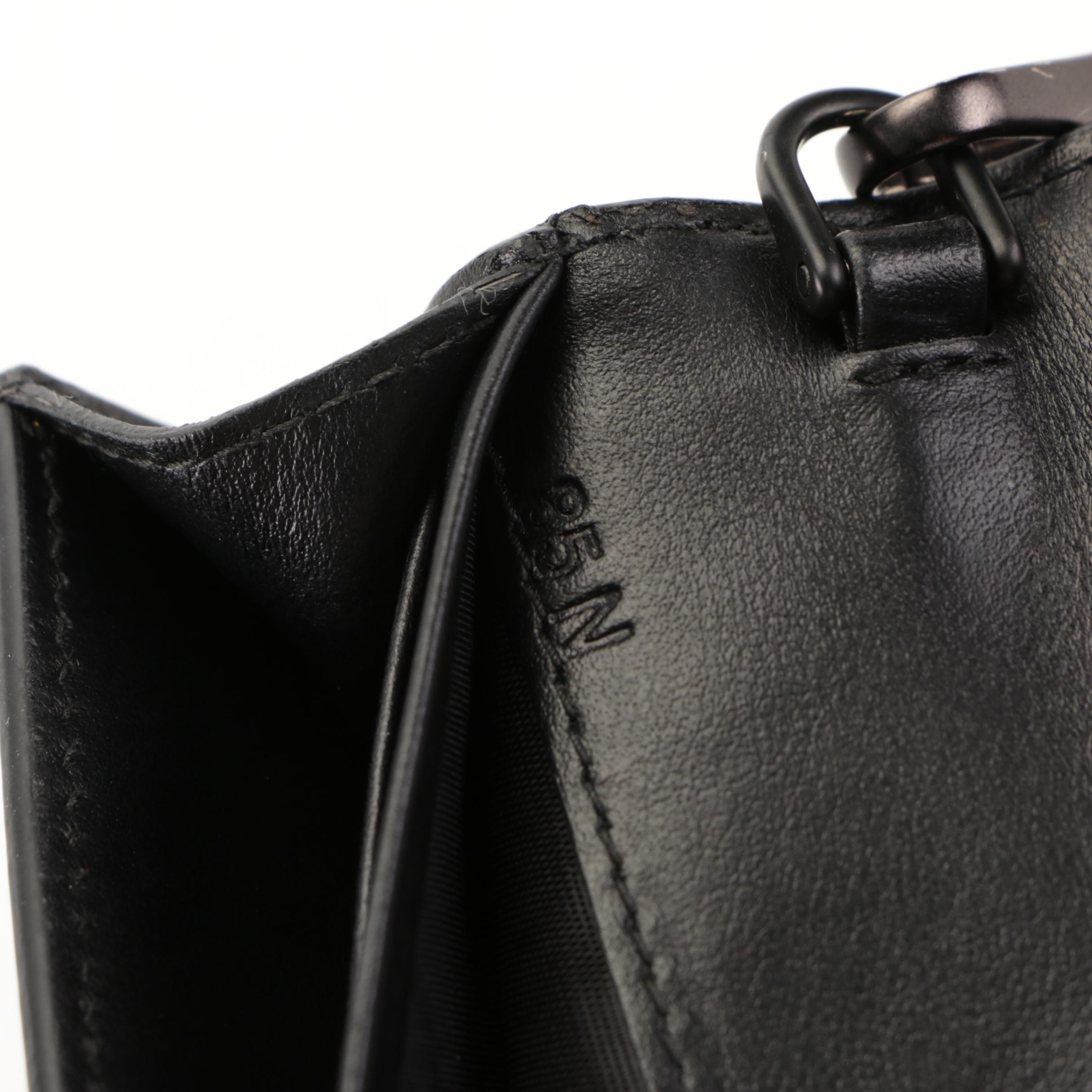 Prada Cahier Studded Convertible Clutch in City Calf and Saffiano Leather