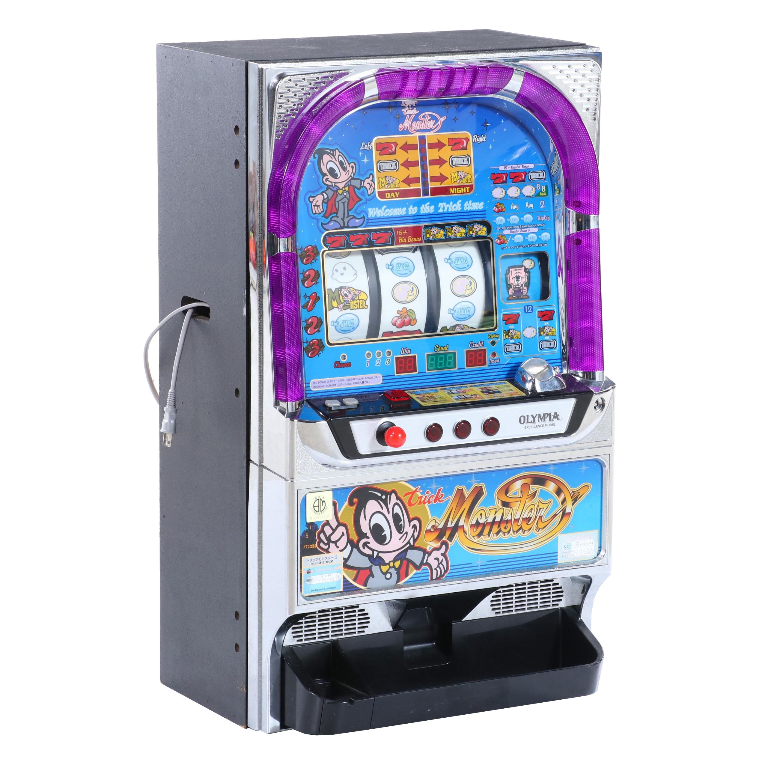 Olympia Excellence Model "Trick Monster" Slot Machine with Tokens