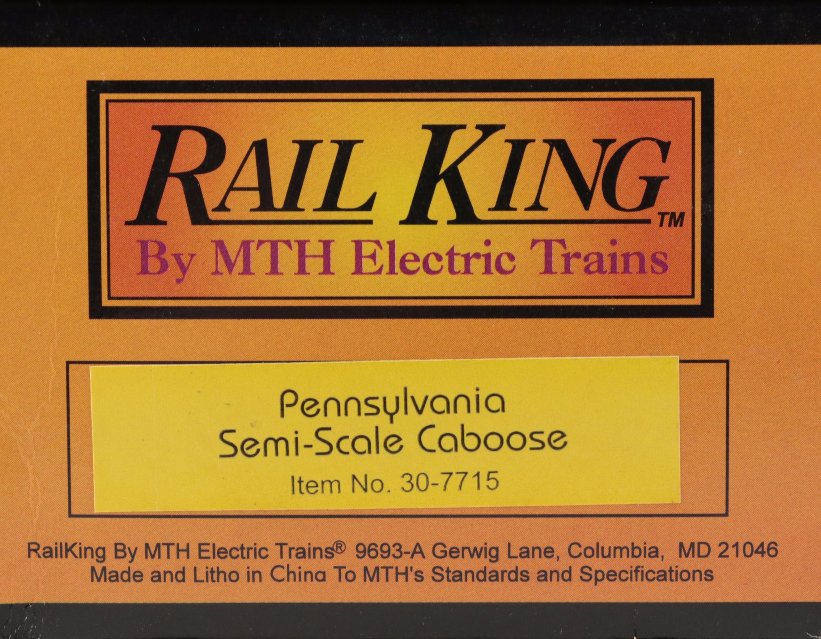 Rail King by M.T.H. Electric Trains Tank Cars and Caboose
