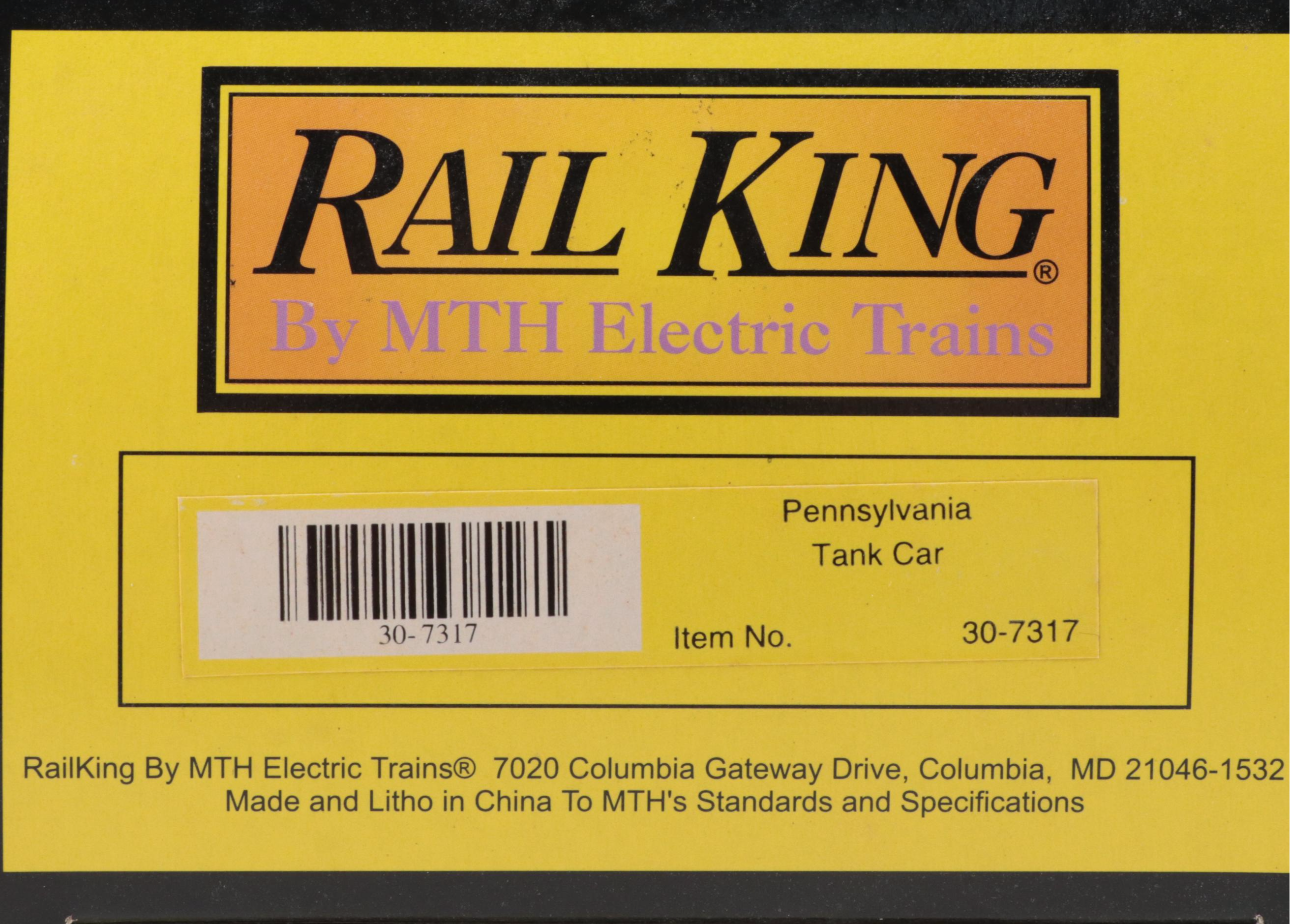 Rail King by M.T.H. Electric Trains Tank Cars and Caboose