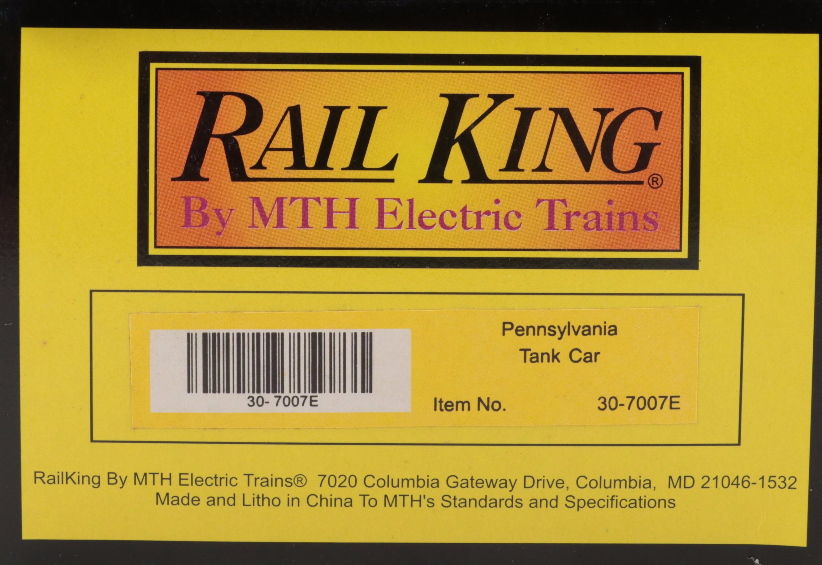 Rail King by M.T.H. Electric Trains Tank Cars and Caboose
