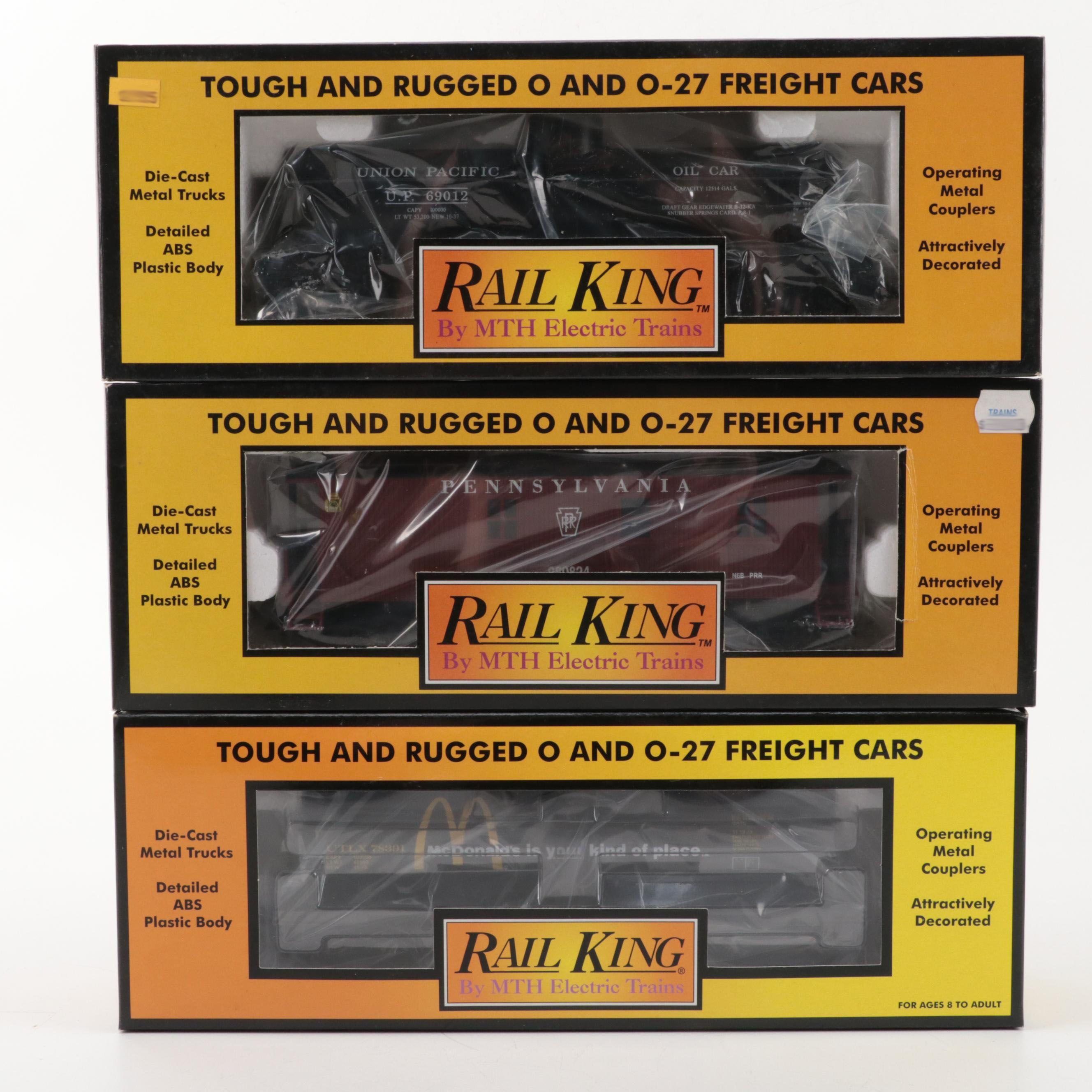 Rail King by M.T.H. Electric Trains Tank Cars and Caboose