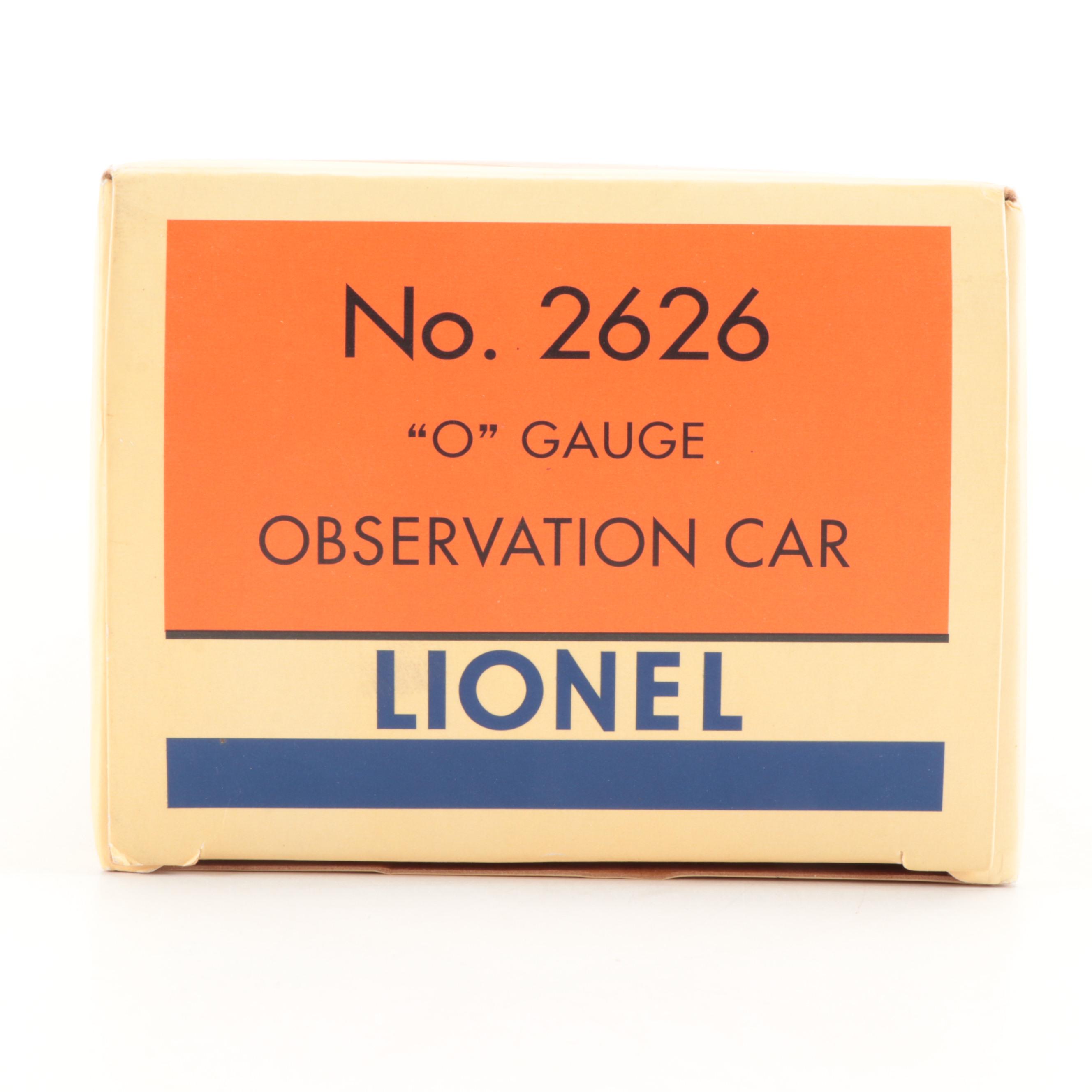 Lionel Electric O Gauge Box Cars, Trolleys, Cabooses, and Accessories