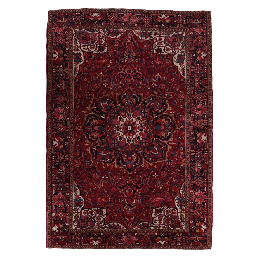 8'1 x 11'6 Hand-Knotted Persian Ahar Area Rug