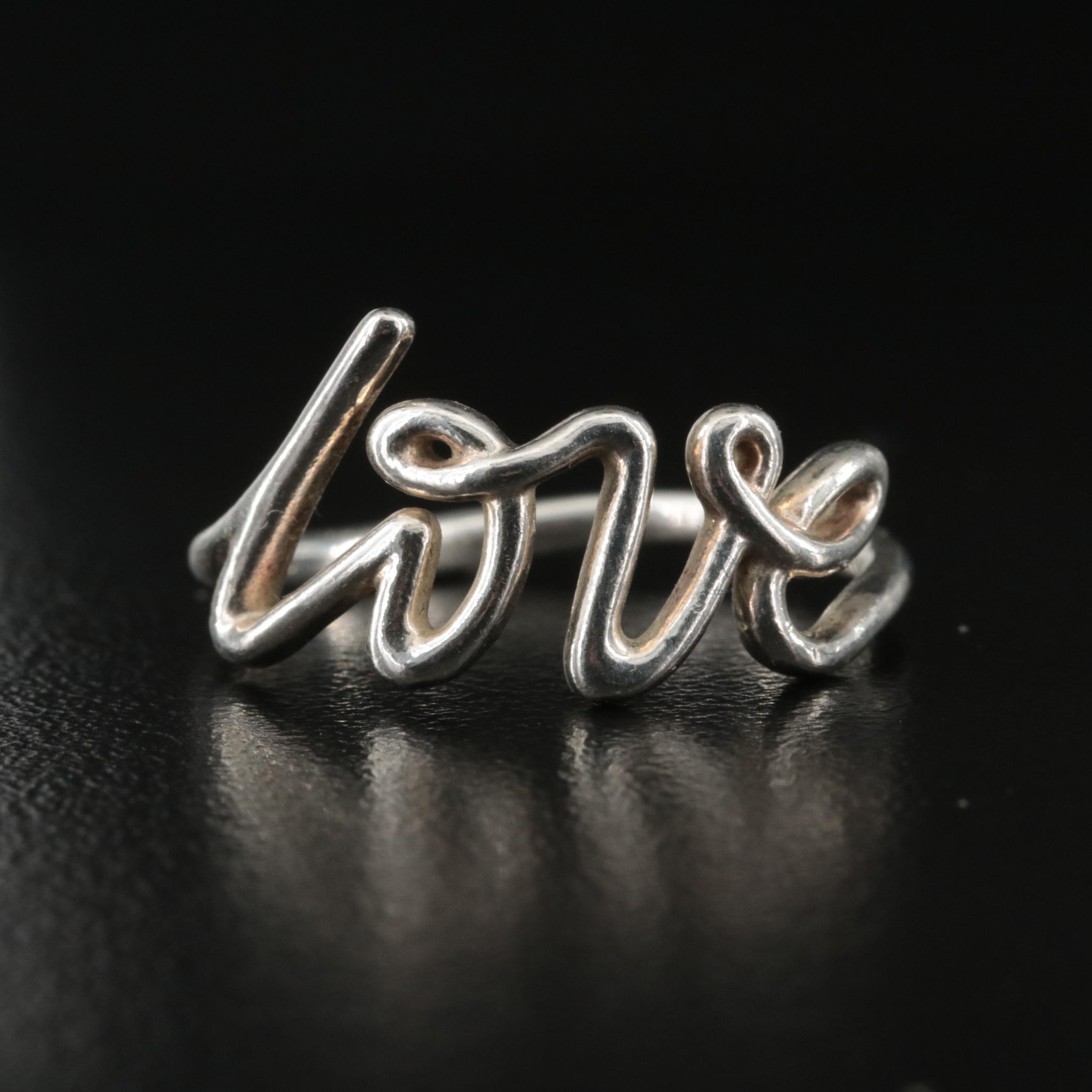 Paloma Picasso for Tiffany & Co. Sterling "Love" Ring