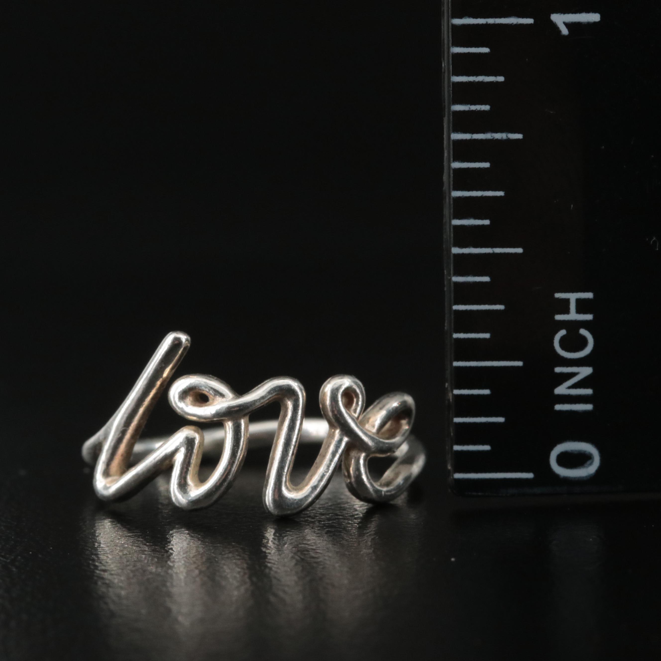 Paloma Picasso for Tiffany & Co. Sterling "Love" Ring
