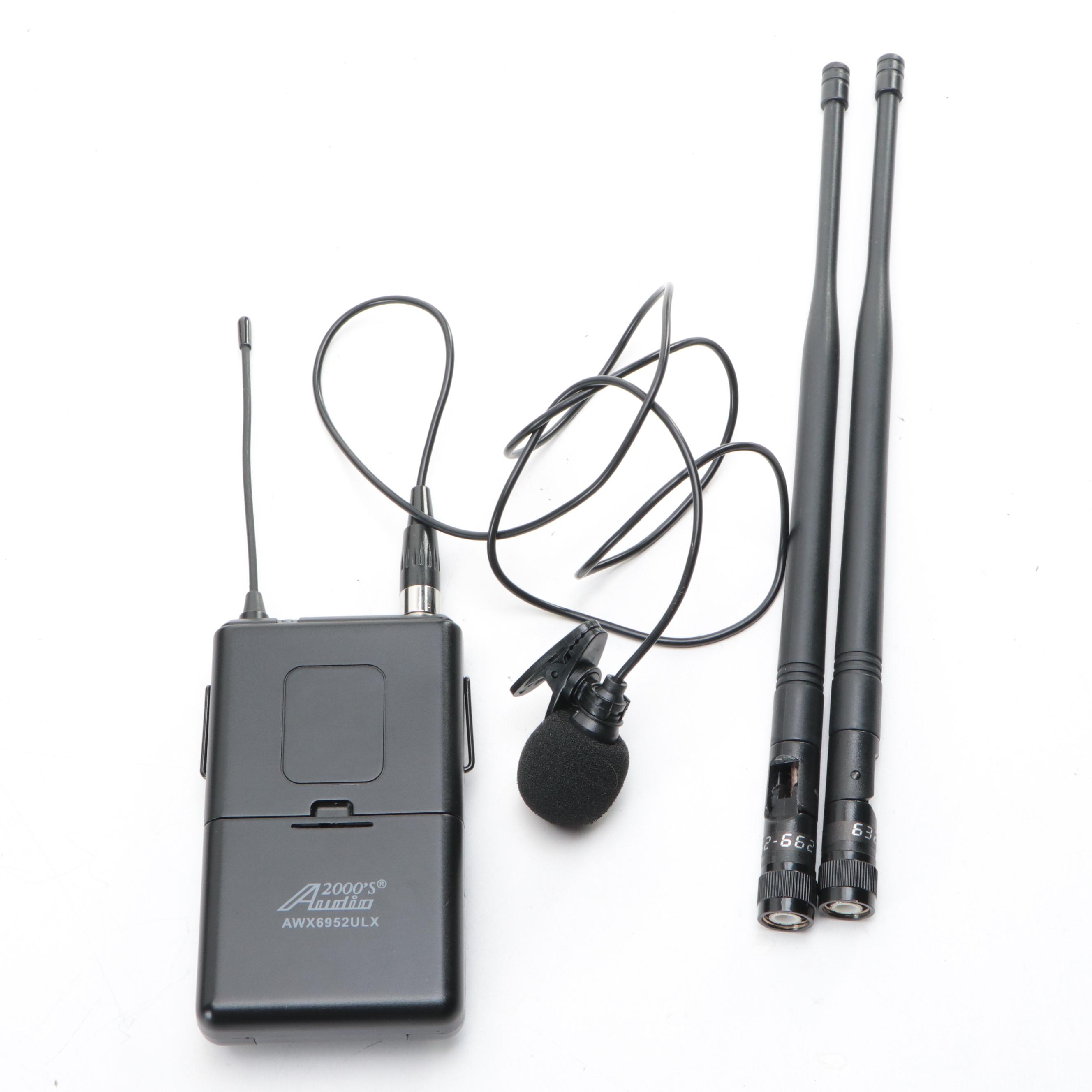 Audio2000'S Wireless Transmitter and Microphones with More in Hard Shell Case