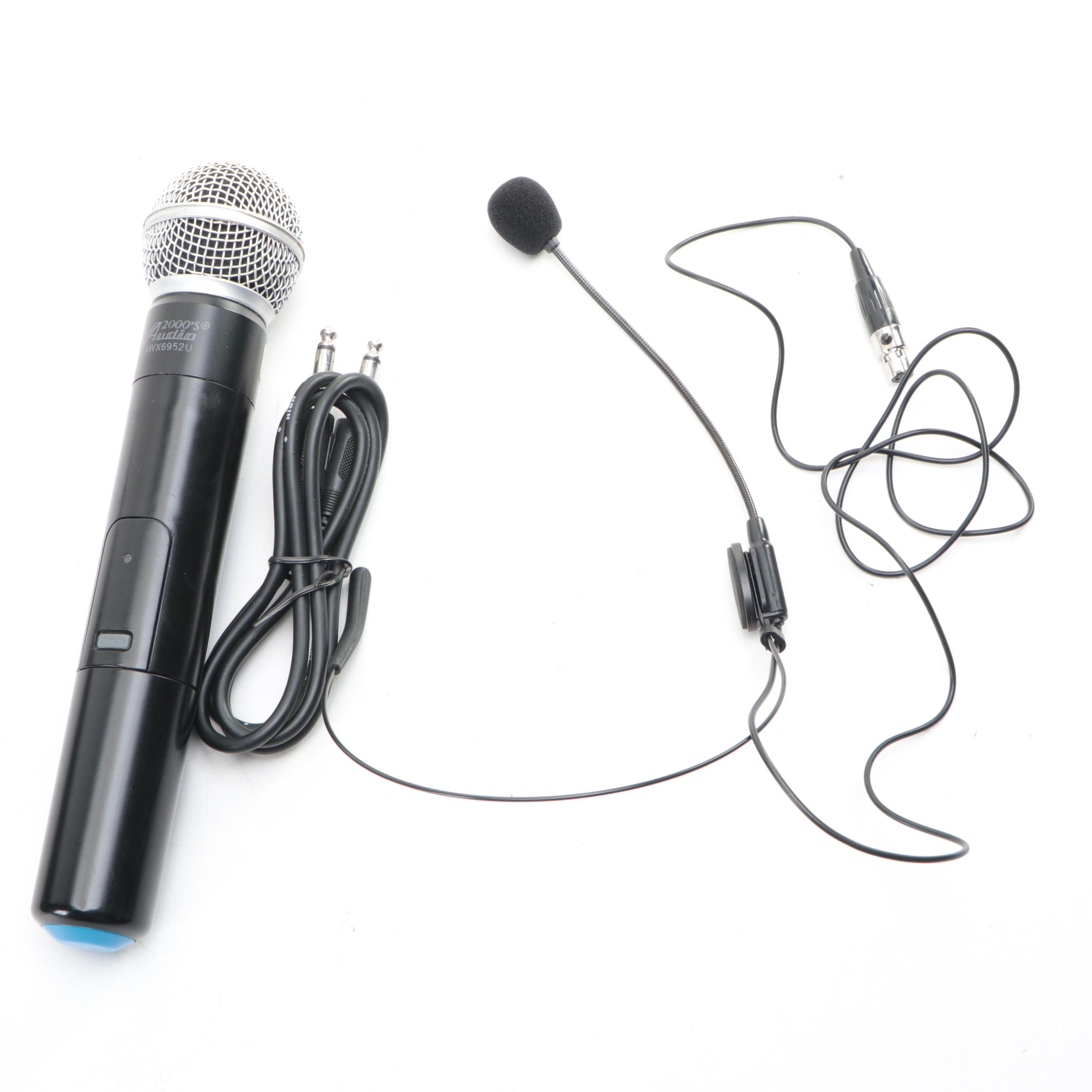 Audio2000'S Wireless Transmitter and Microphones with More in Hard Shell Case
