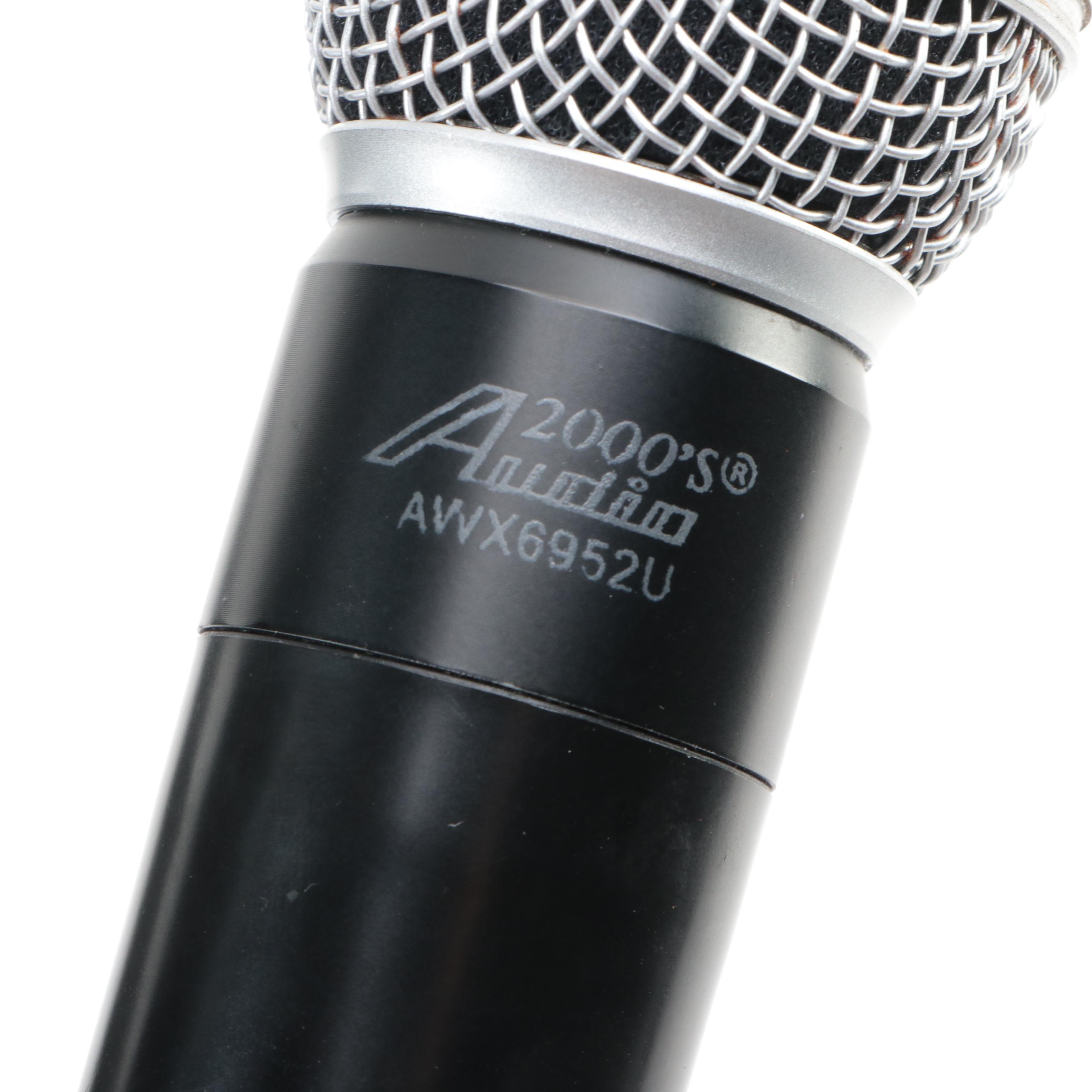 Audio2000'S Wireless Transmitter and Microphones with More in Hard Shell Case