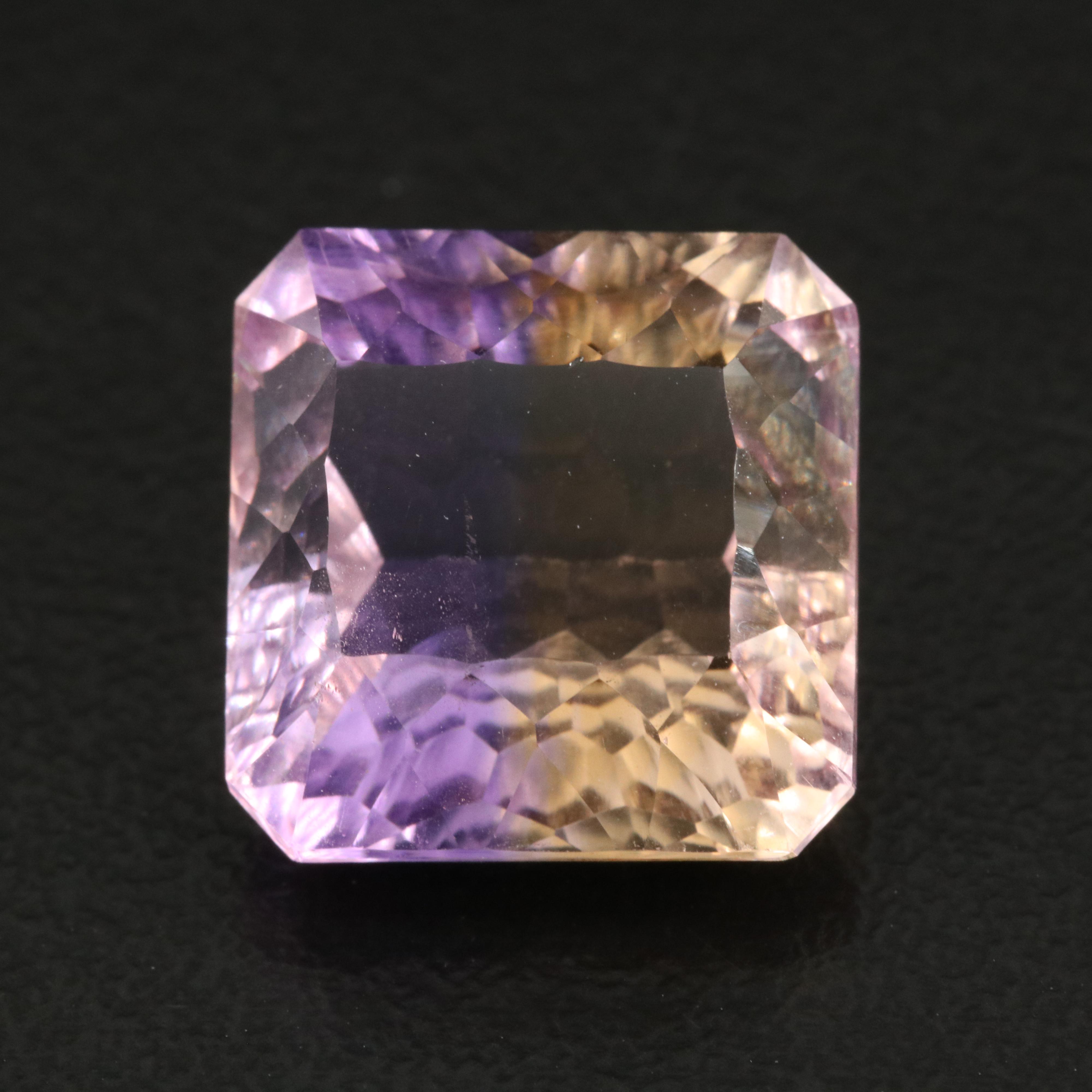 Loose 9.52 CT Fantasy Faceted Ametrine