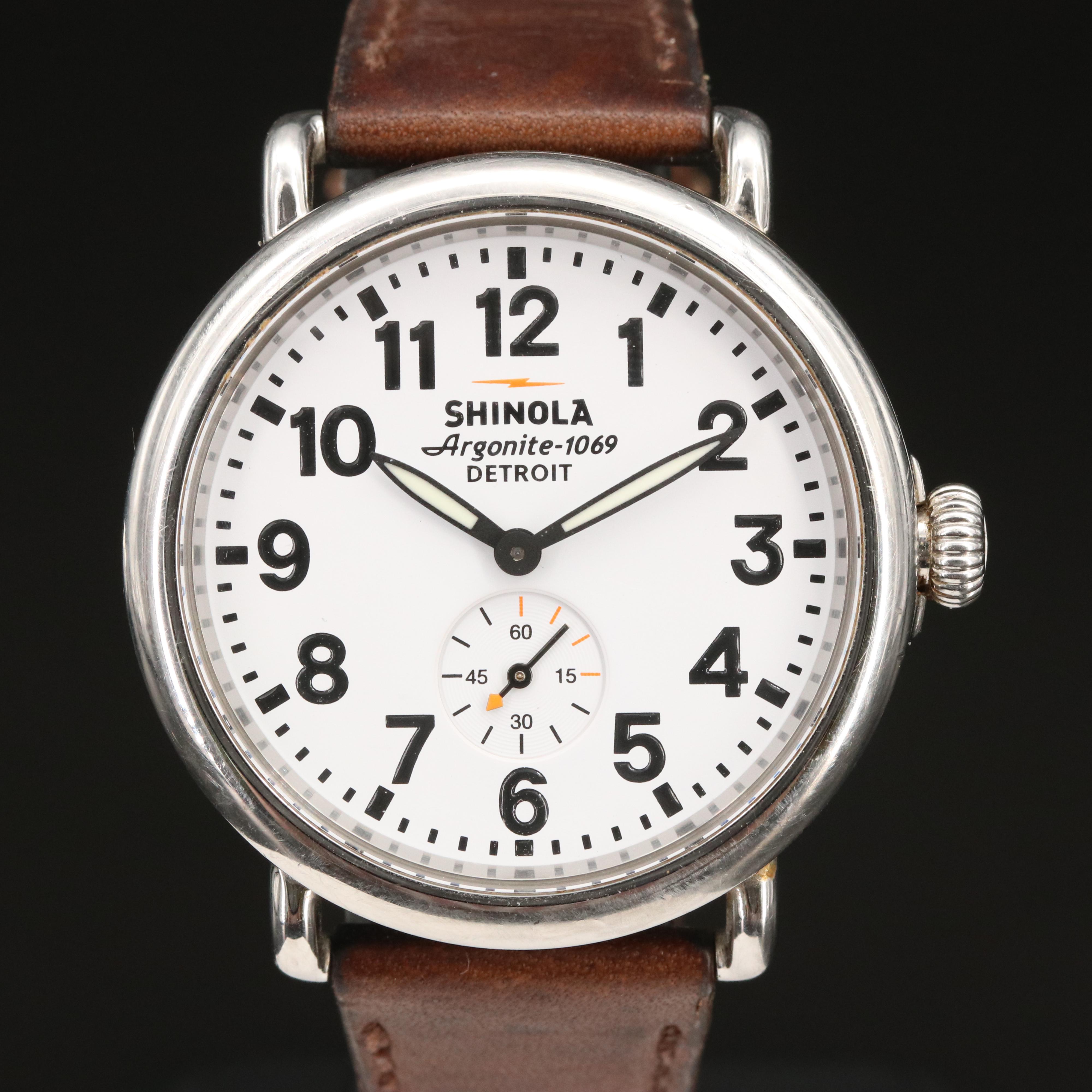 Shinola Runwell Argonite 1069 Stainless Steel Quartz Watch
