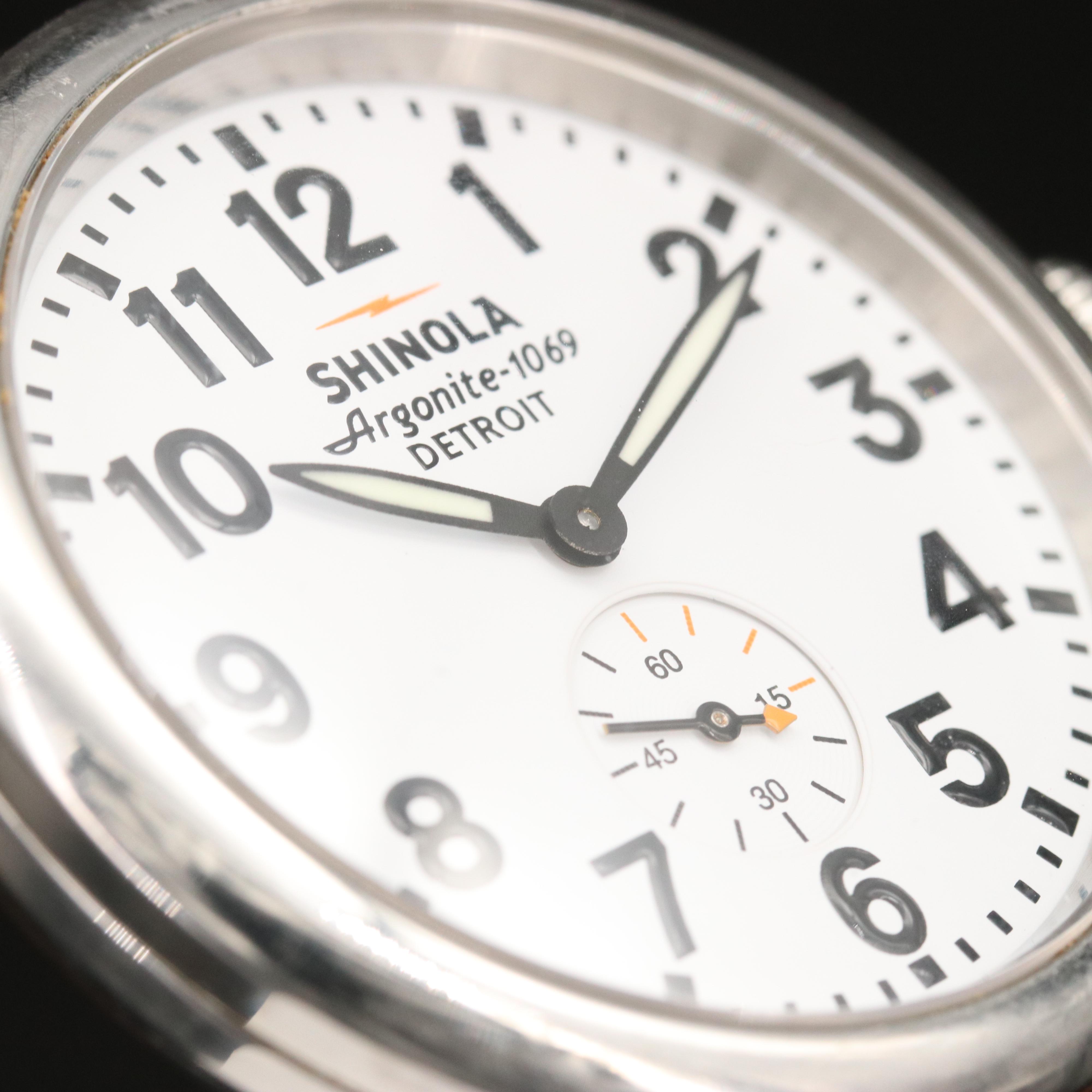 Shinola Runwell Argonite 1069 Stainless Steel Quartz Watch