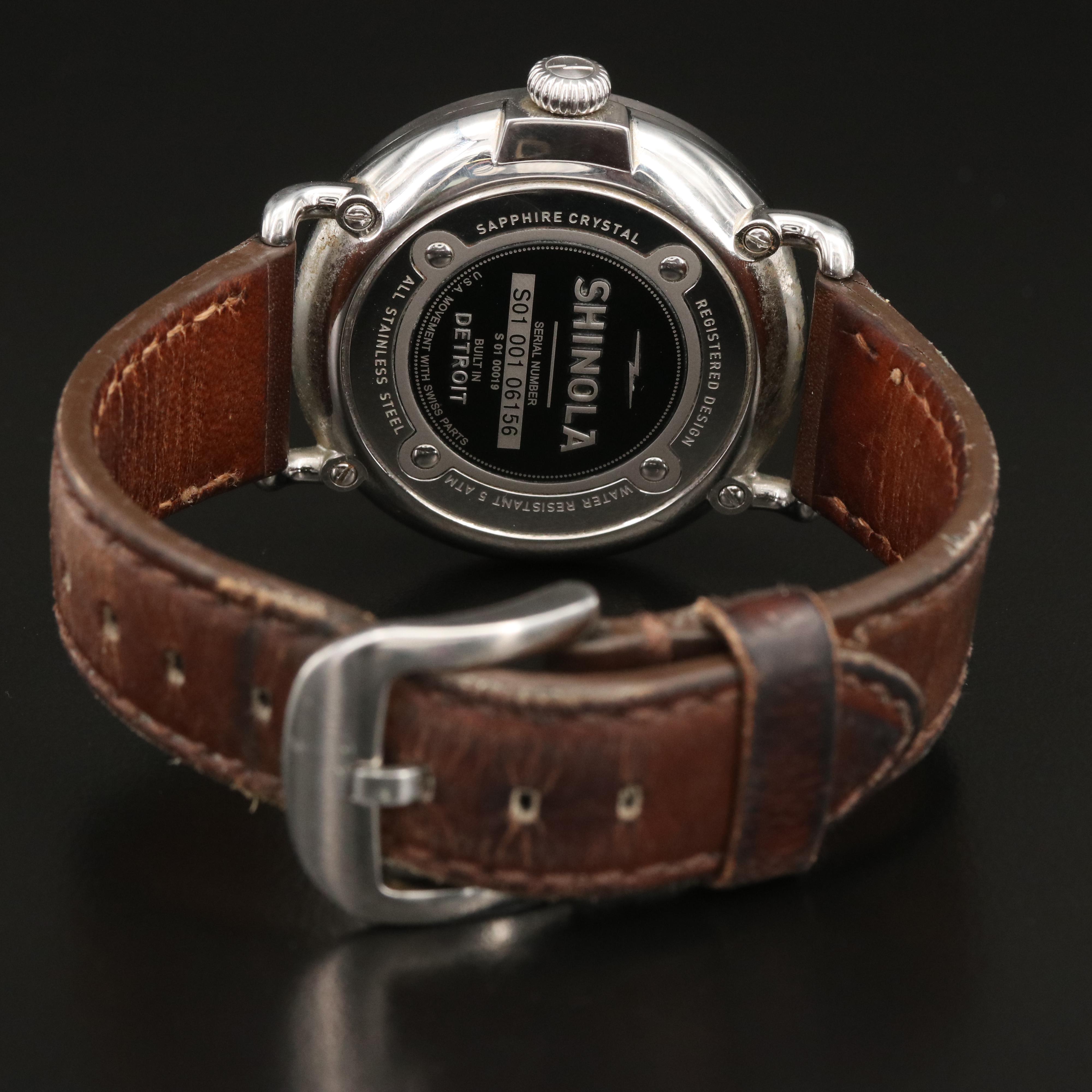 Shinola Runwell Argonite 1069 Stainless Steel Quartz Watch