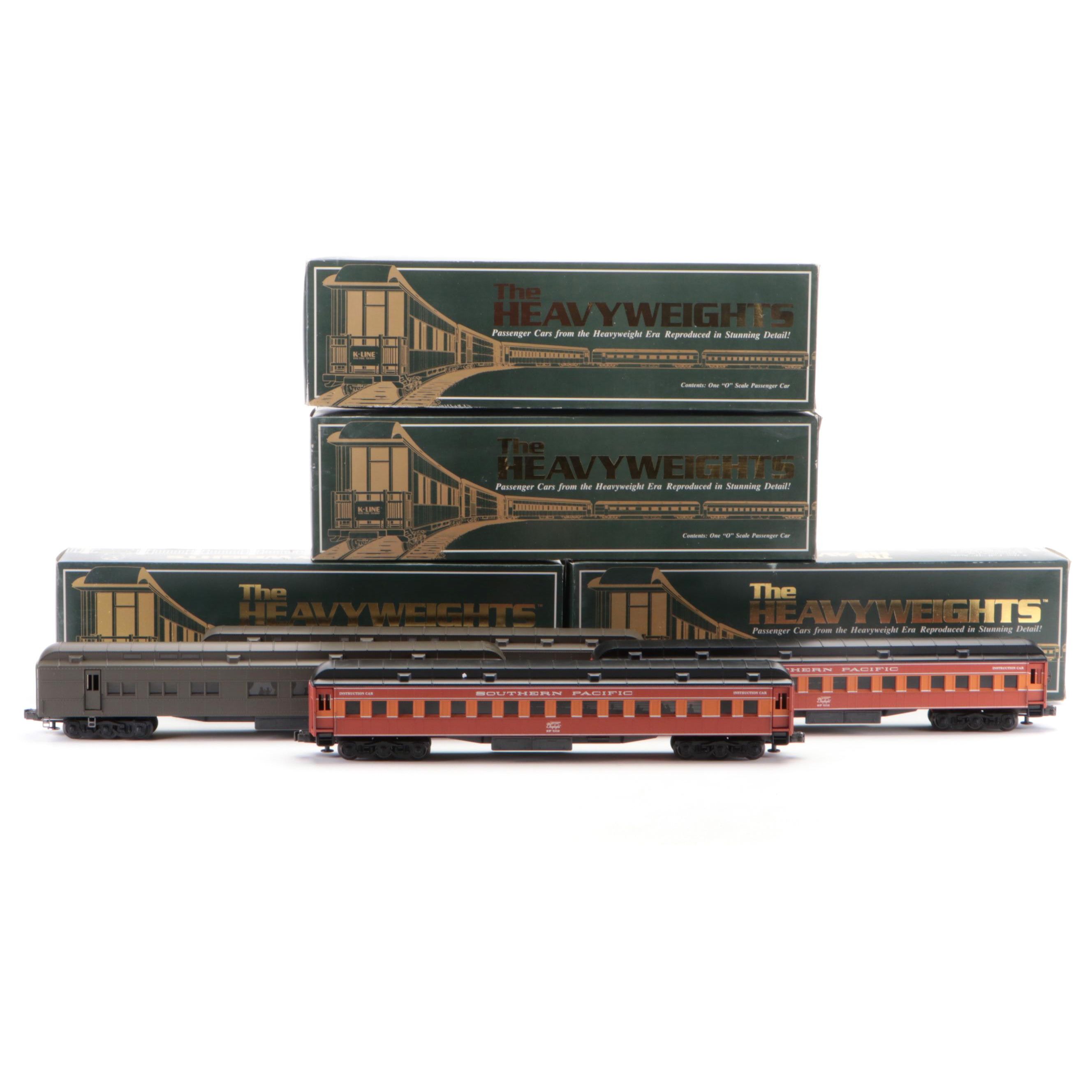K-Line "The Heavyweights" O-Scale Passenger Train Cars, 1989