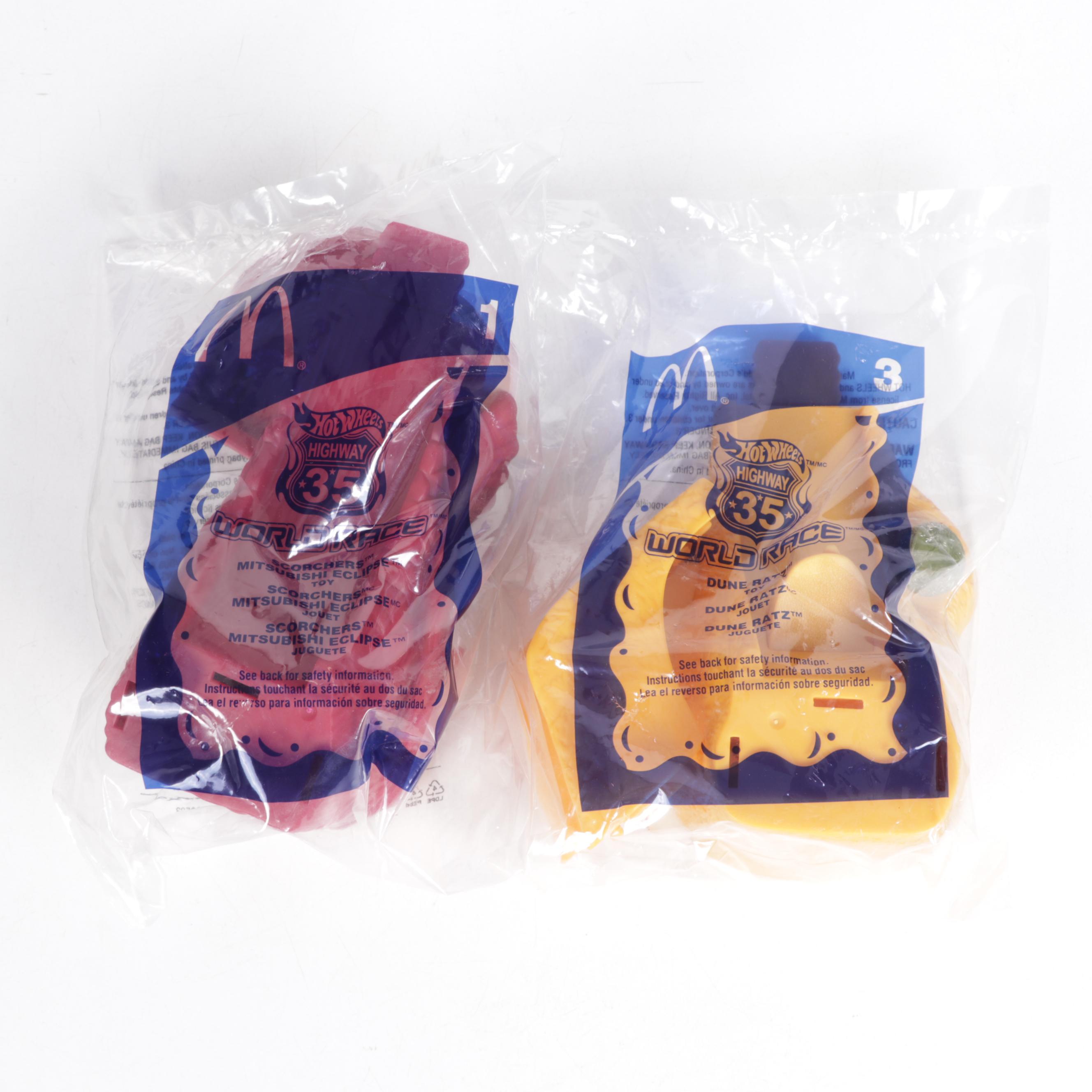 McDonald's Kids Meal Toys Including "Hot Wheels World Race" and More