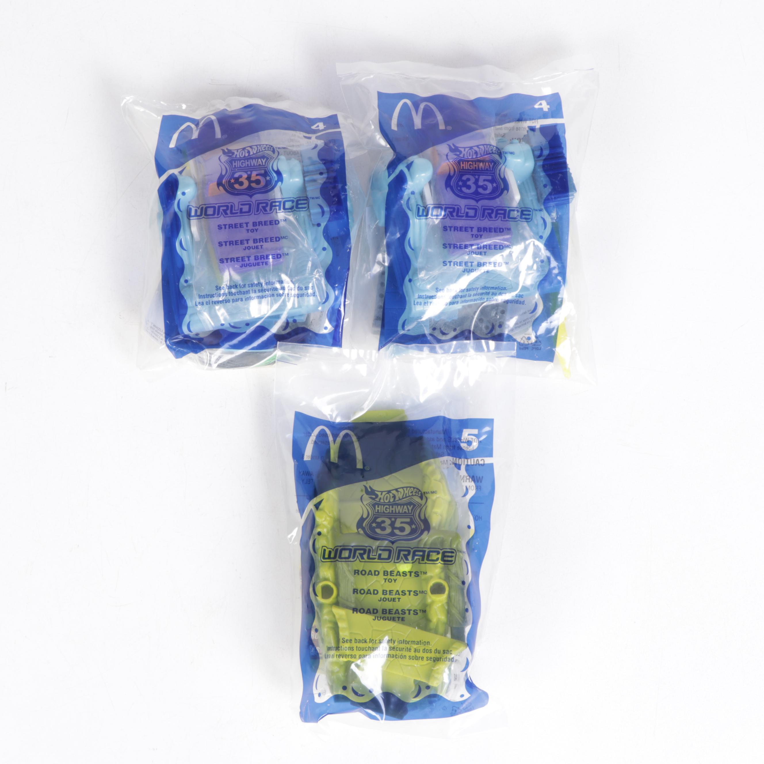 McDonald's Kids Meal Toys Including "Hot Wheels World Race" and More