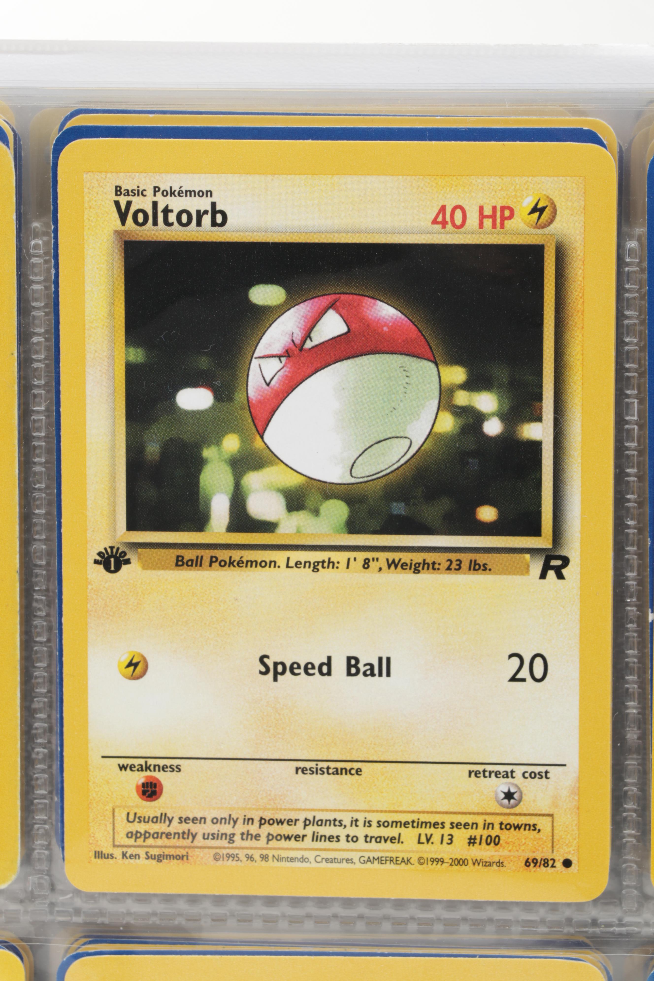First Edition Pokémon Cards Including Voltorb, Oddish, Koffing and More