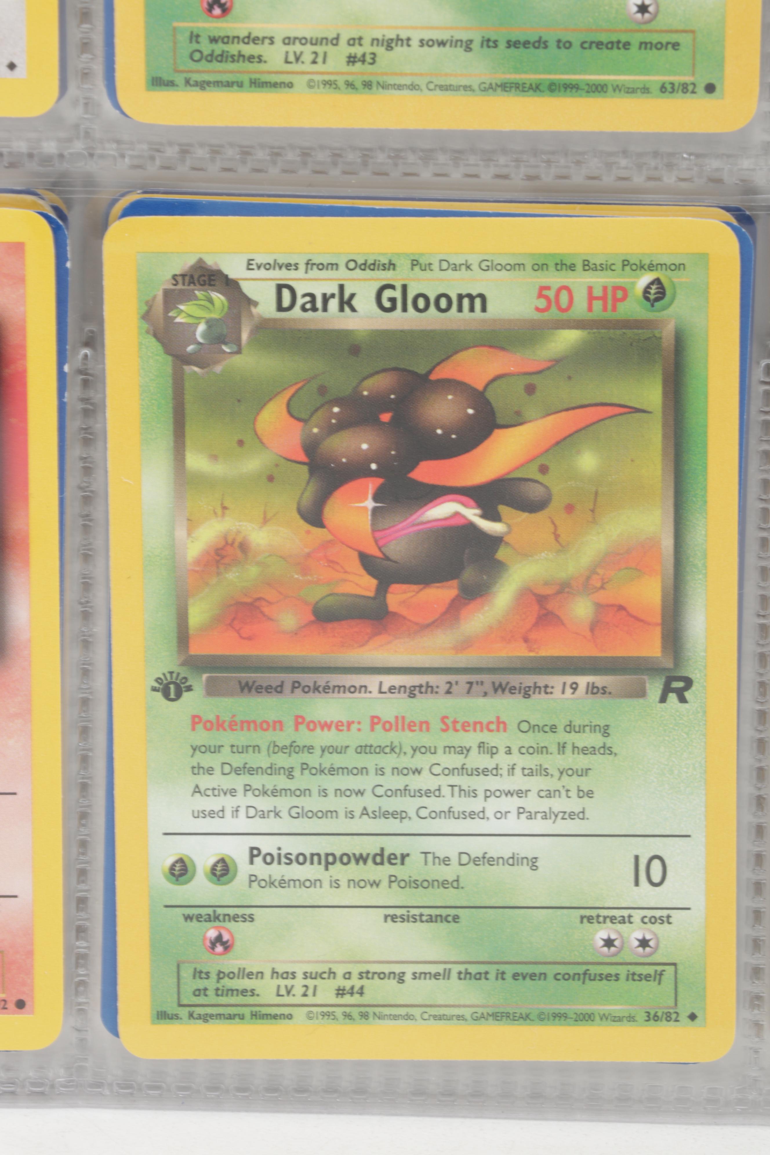 First Edition Pokémon Cards Including Voltorb, Oddish, Koffing and More