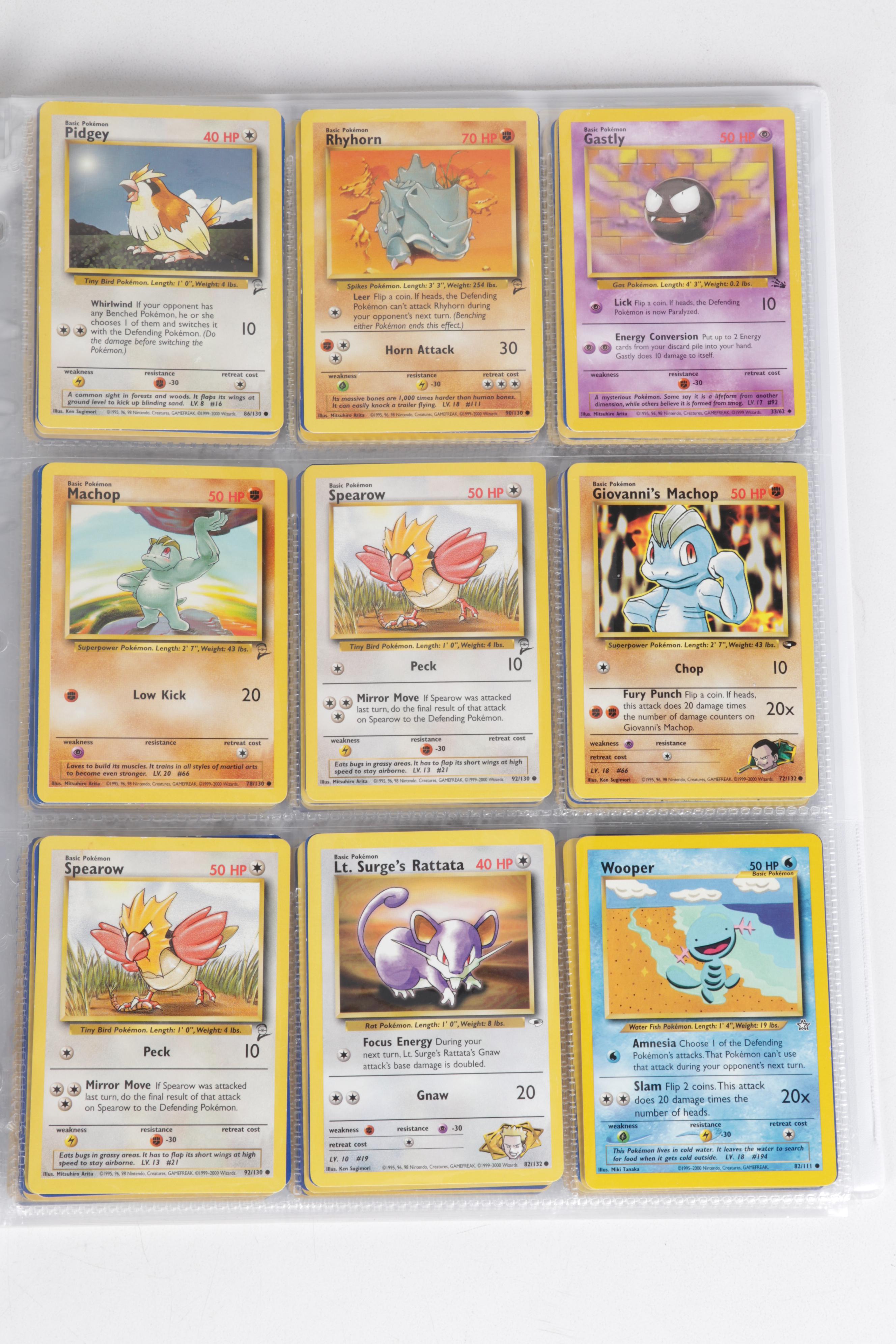 First Edition Pokémon Cards Including Voltorb, Oddish, Koffing and More