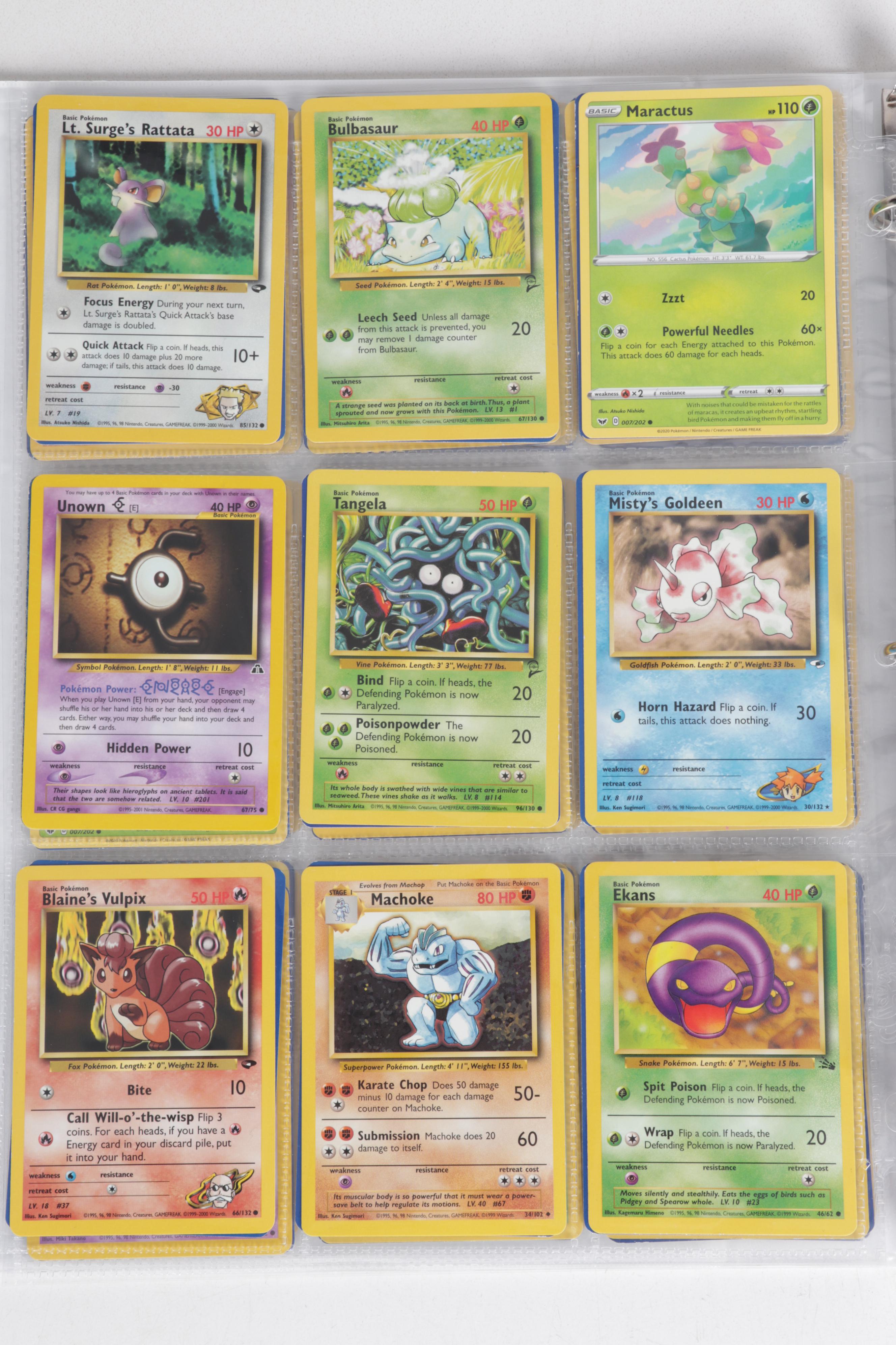 First Edition Pokémon Cards Including Voltorb, Oddish, Koffing and More