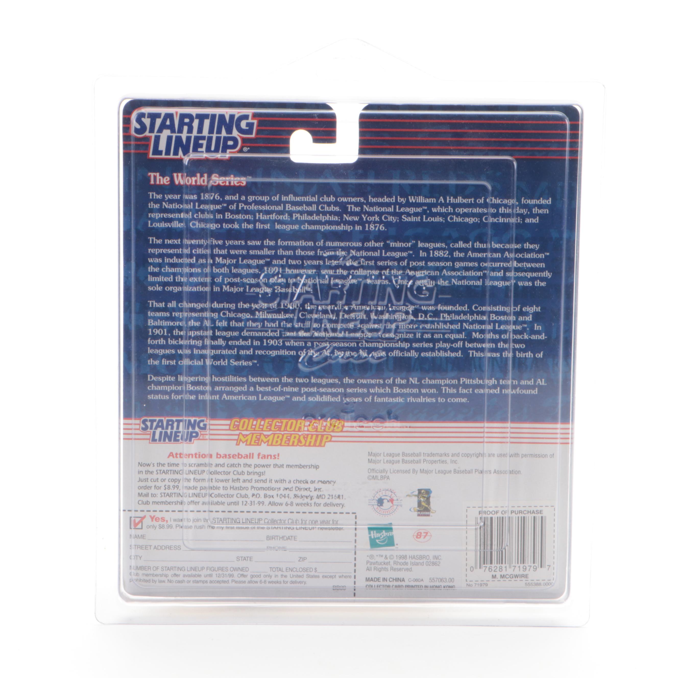 Hasbro Starting Lineup Roger Maris, McGwire and Sosa Baseball Action Figures