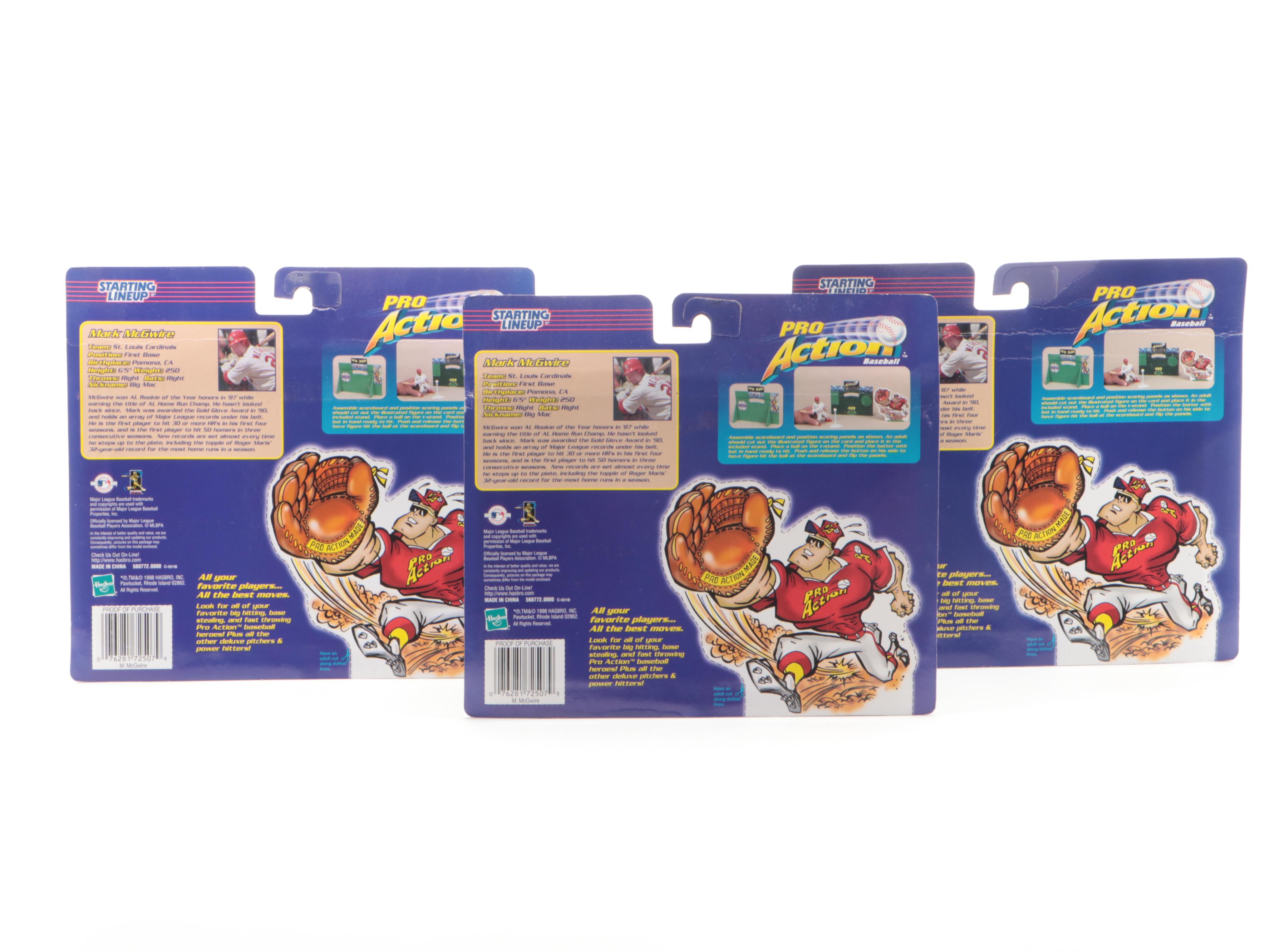 Hasbro Starting Lineup Roger Maris, McGwire and Sosa Baseball Action Figures