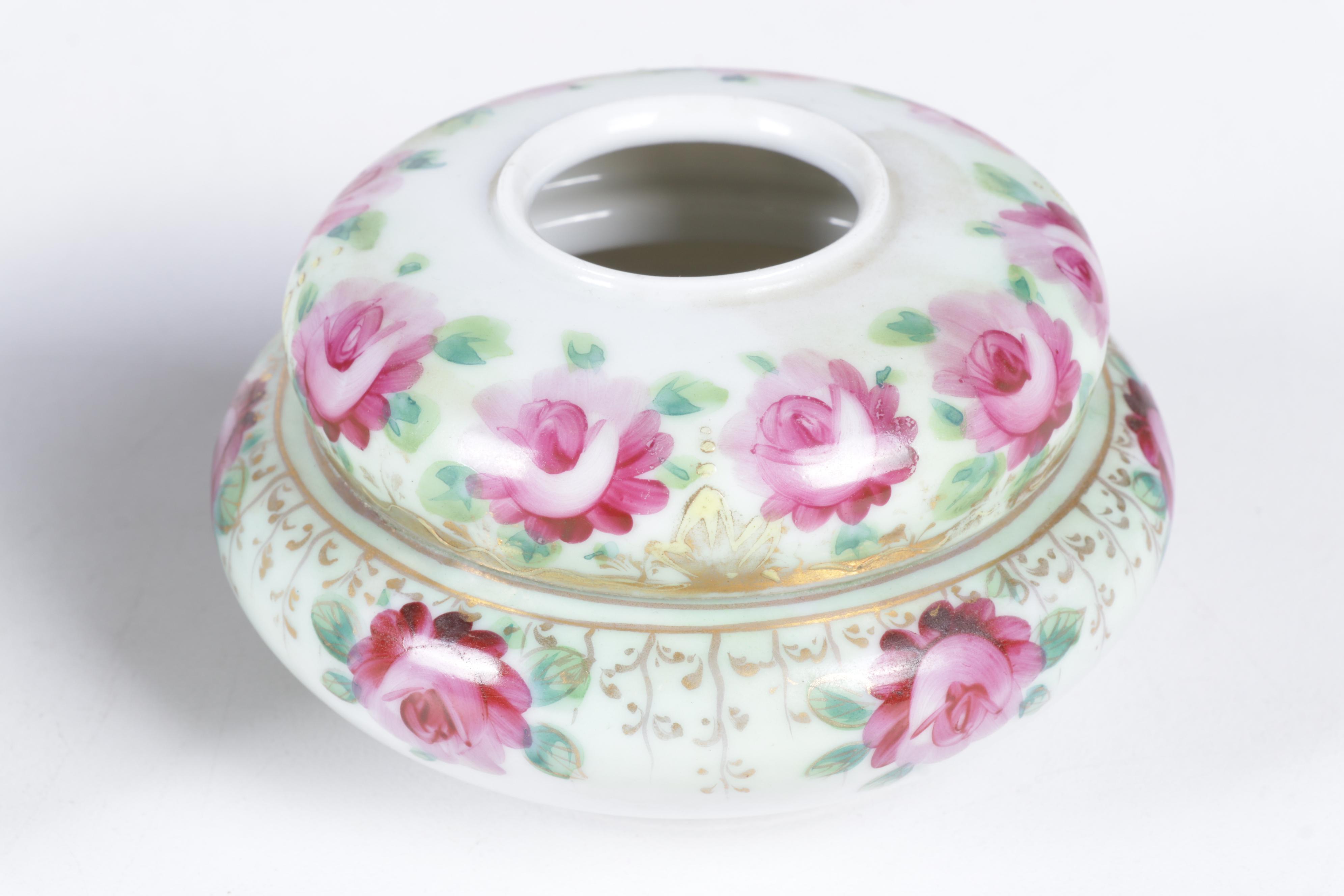 European Porcelain Hair Receivers and Vanity Boxes Featuring Haviland and More