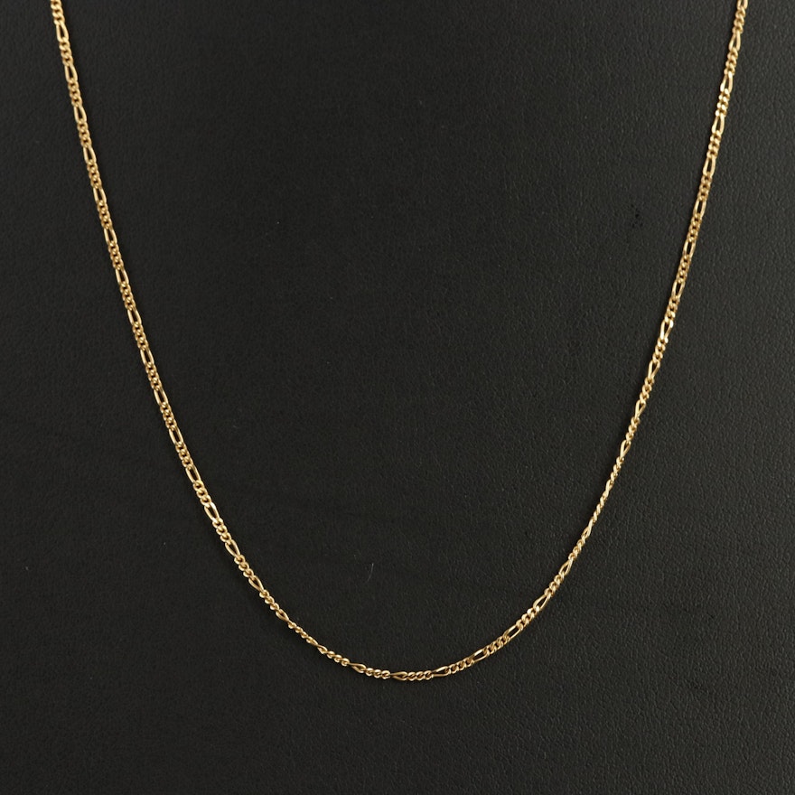 Italian 14K Figaro Chain