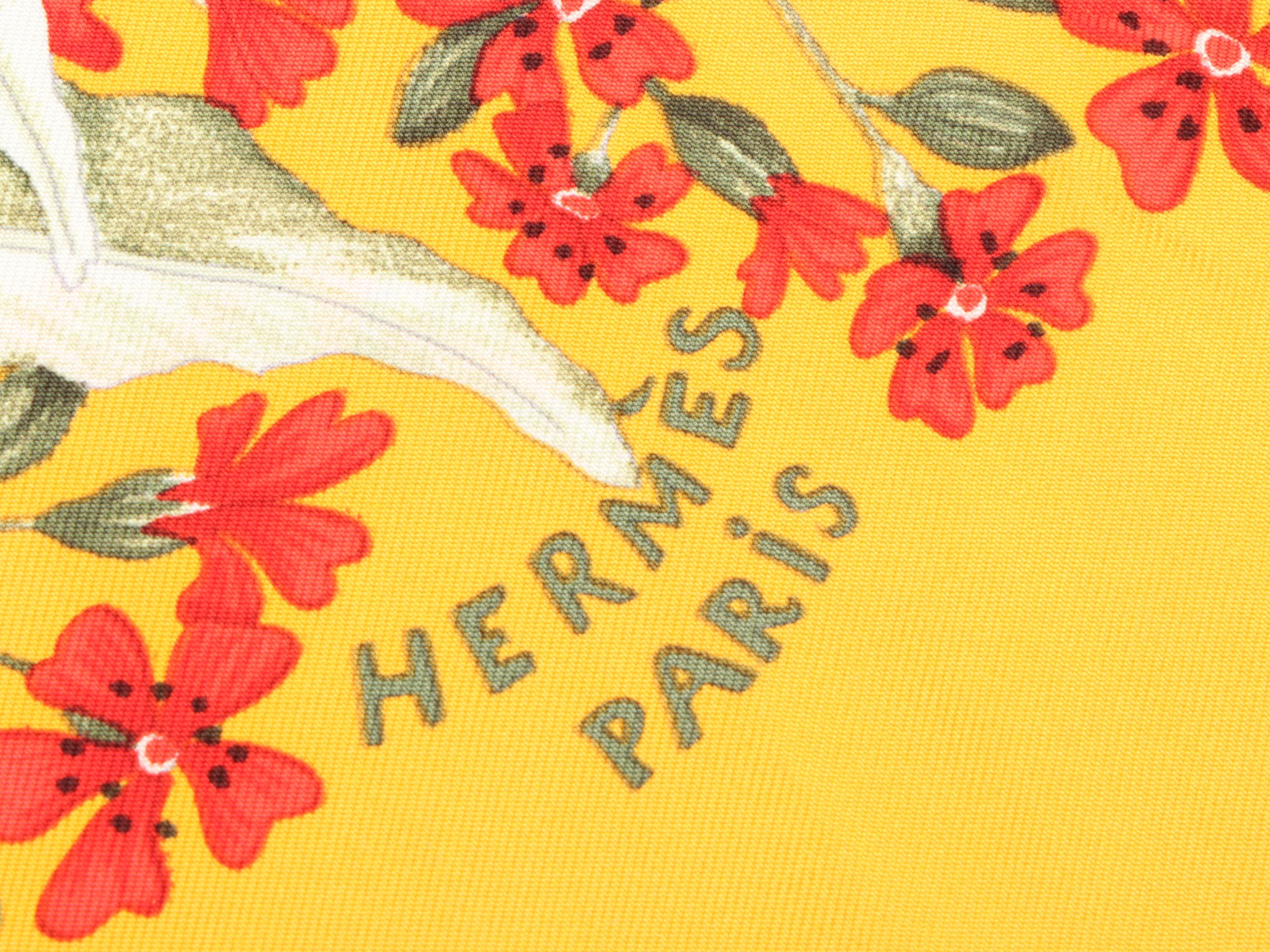 Hermès "La Prairie" Scarf in Silk Twill