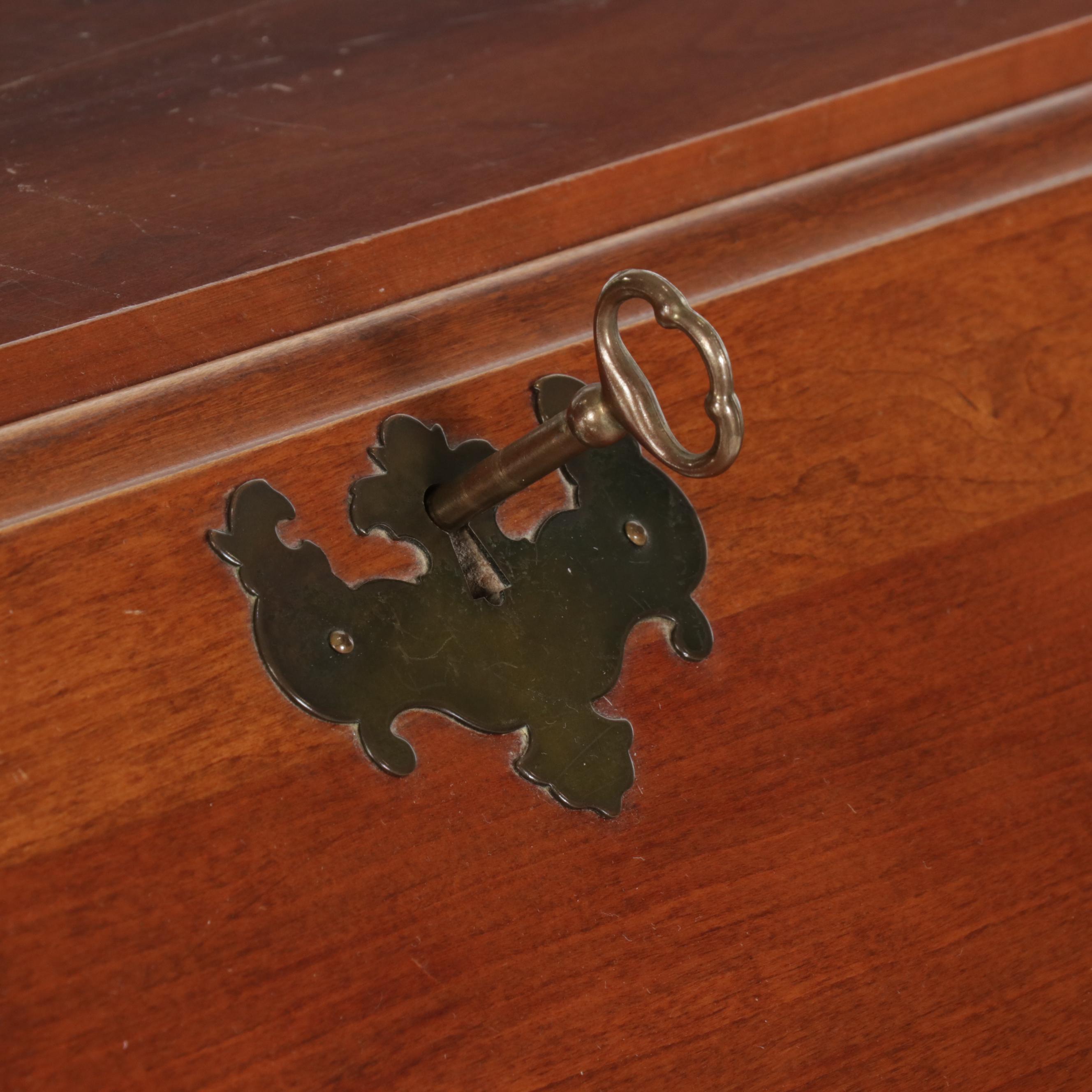 Maddox Tables Federal Style Cherry Secretary Desk, Mid-20th Century