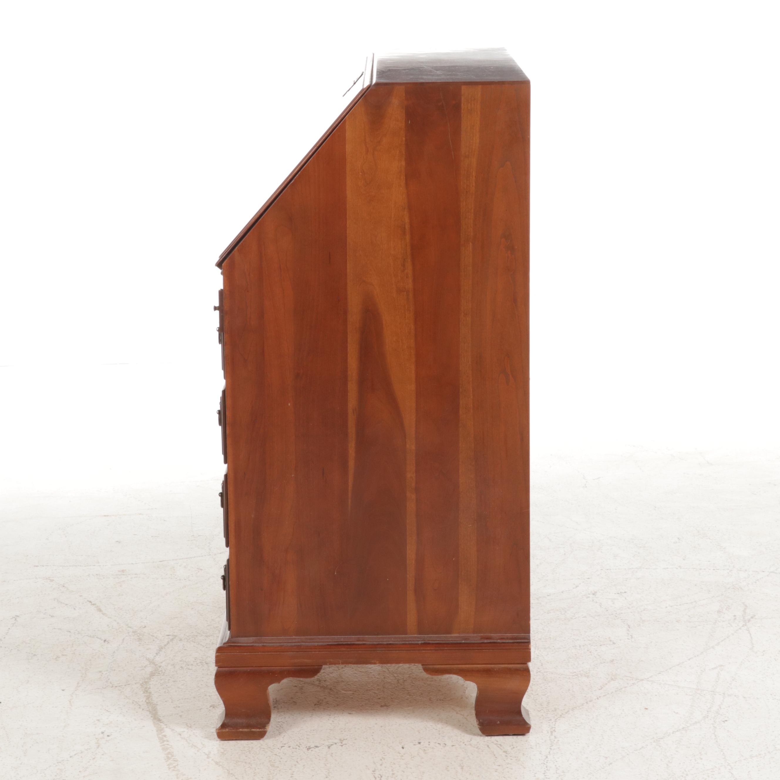 Maddox Tables Federal Style Cherry Secretary Desk, Mid-20th Century