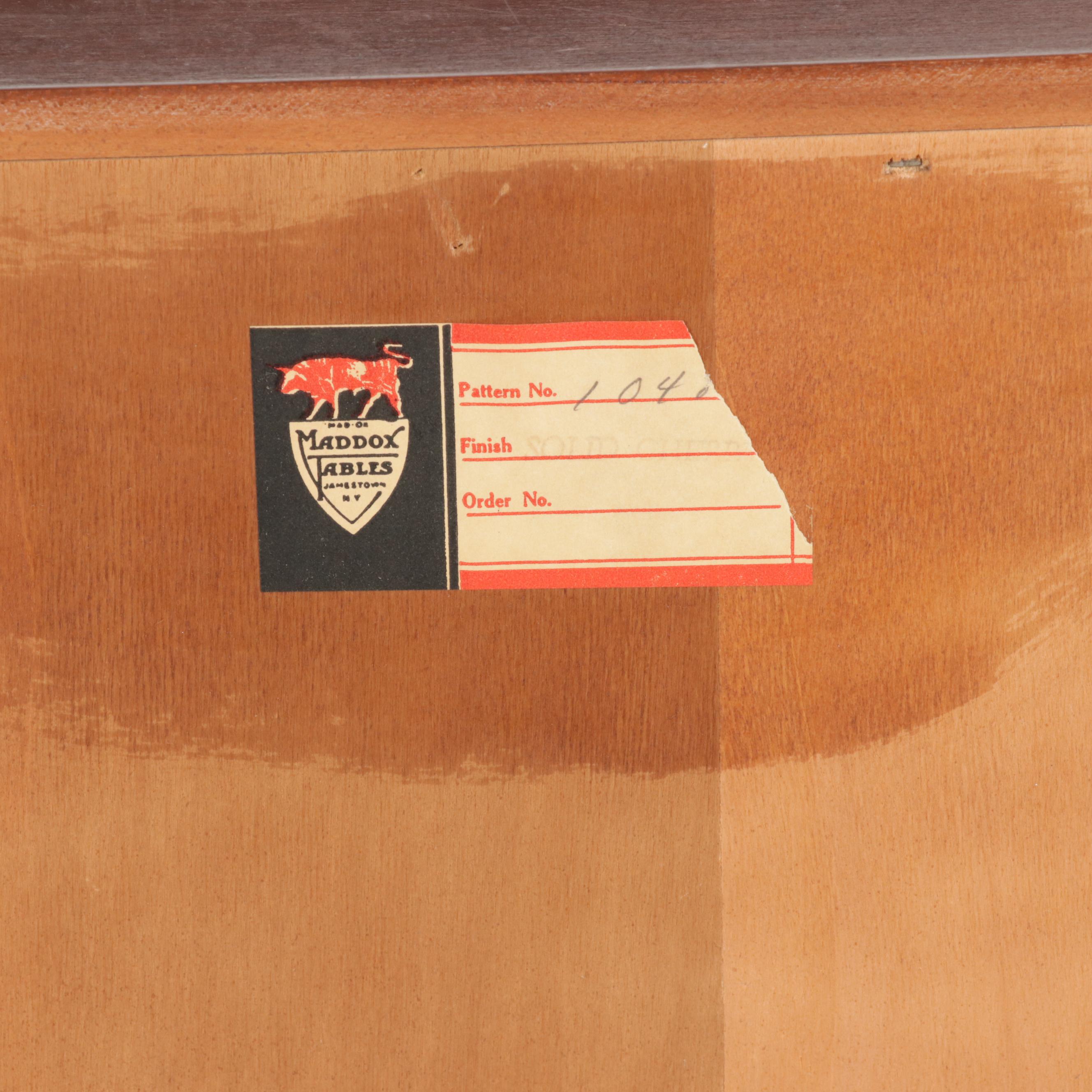 Maddox Tables Federal Style Cherry Secretary Desk, Mid-20th Century