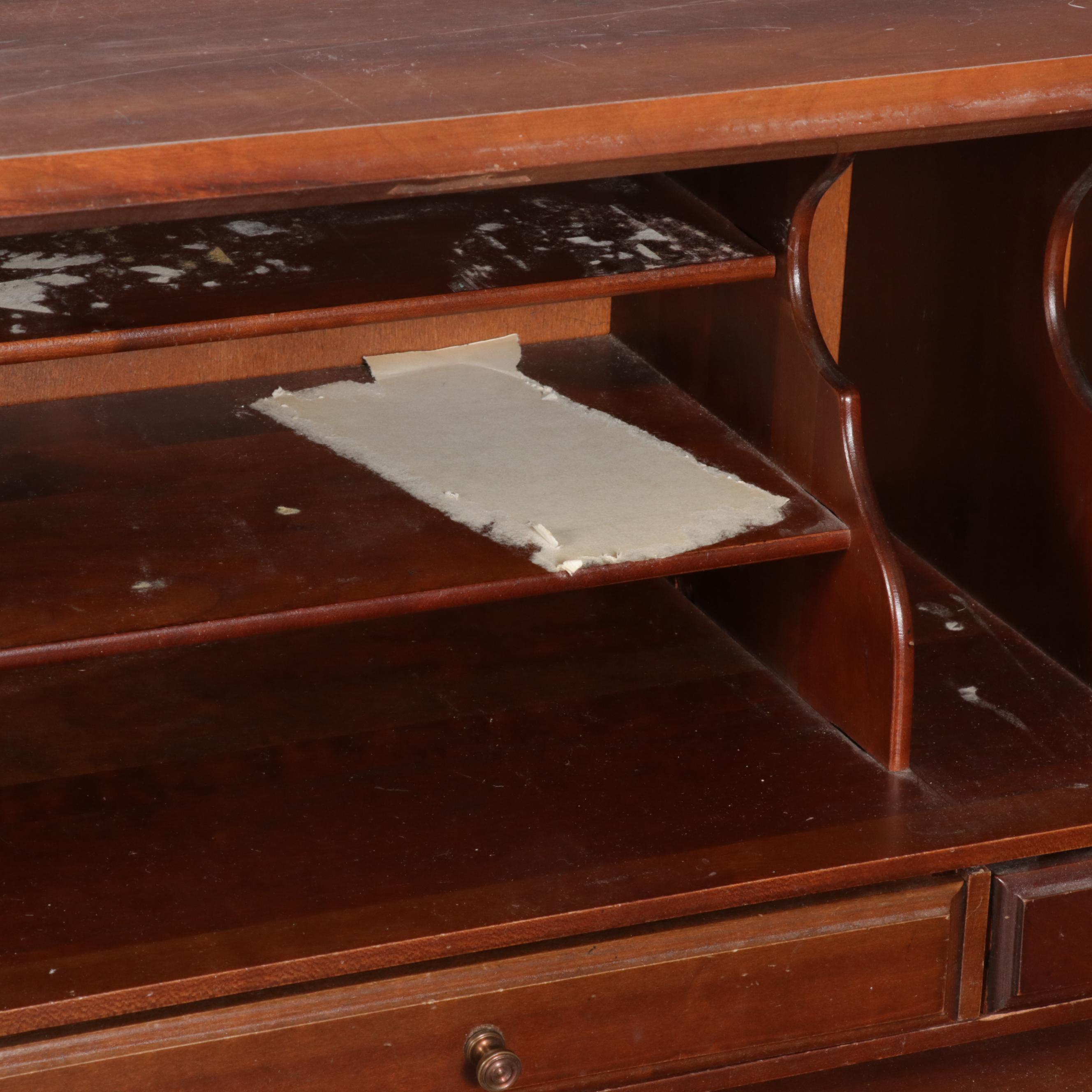 Maddox Tables Federal Style Cherry Secretary Desk, Mid-20th Century