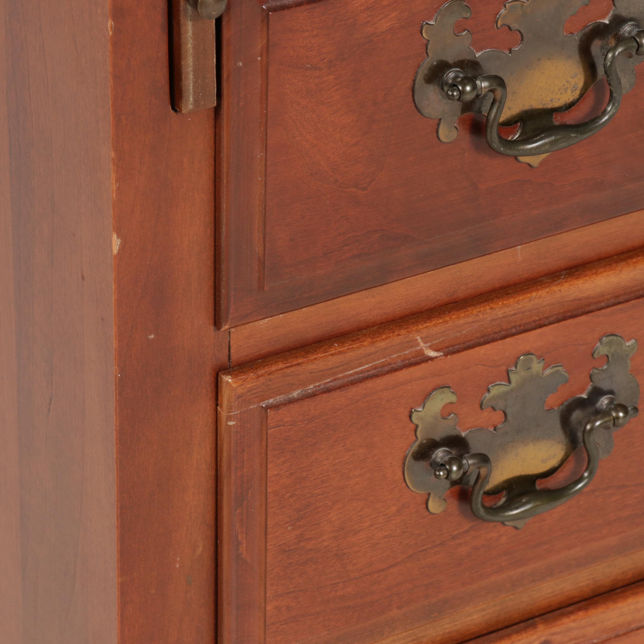 Maddox Tables Federal Style Cherry Secretary Desk, Mid-20th Century