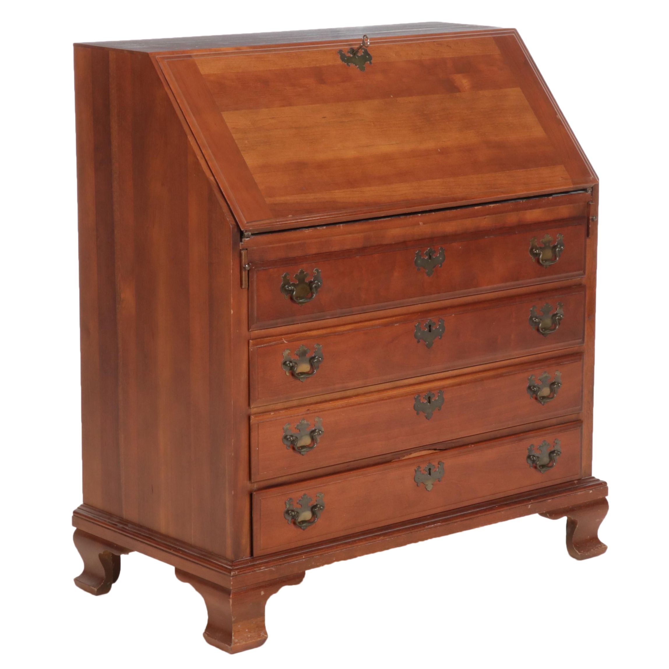 Maddox Tables Federal Style Cherry Secretary Desk, Mid-20th Century