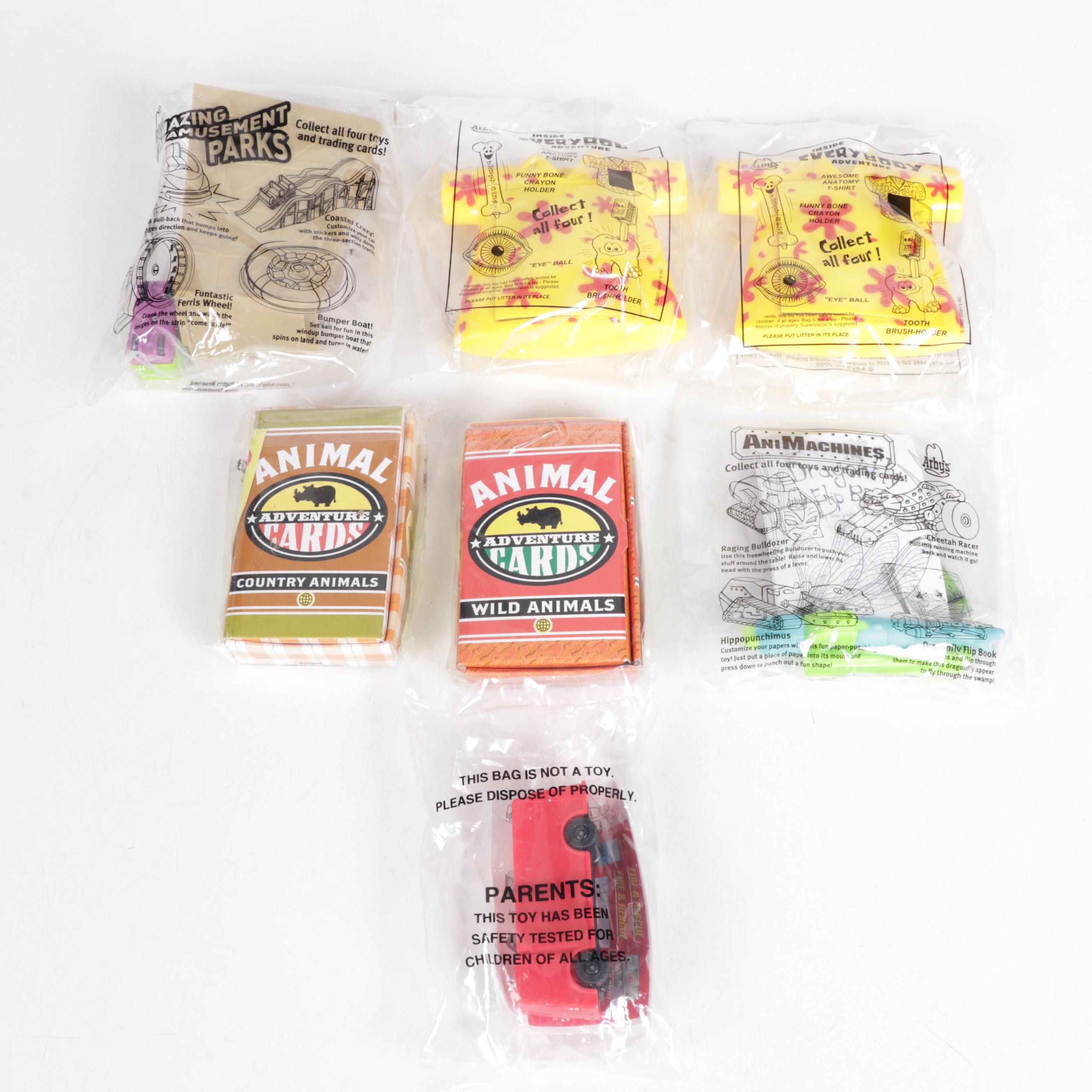Arby's Kids Meal Toys Including "Zoobooks" and More