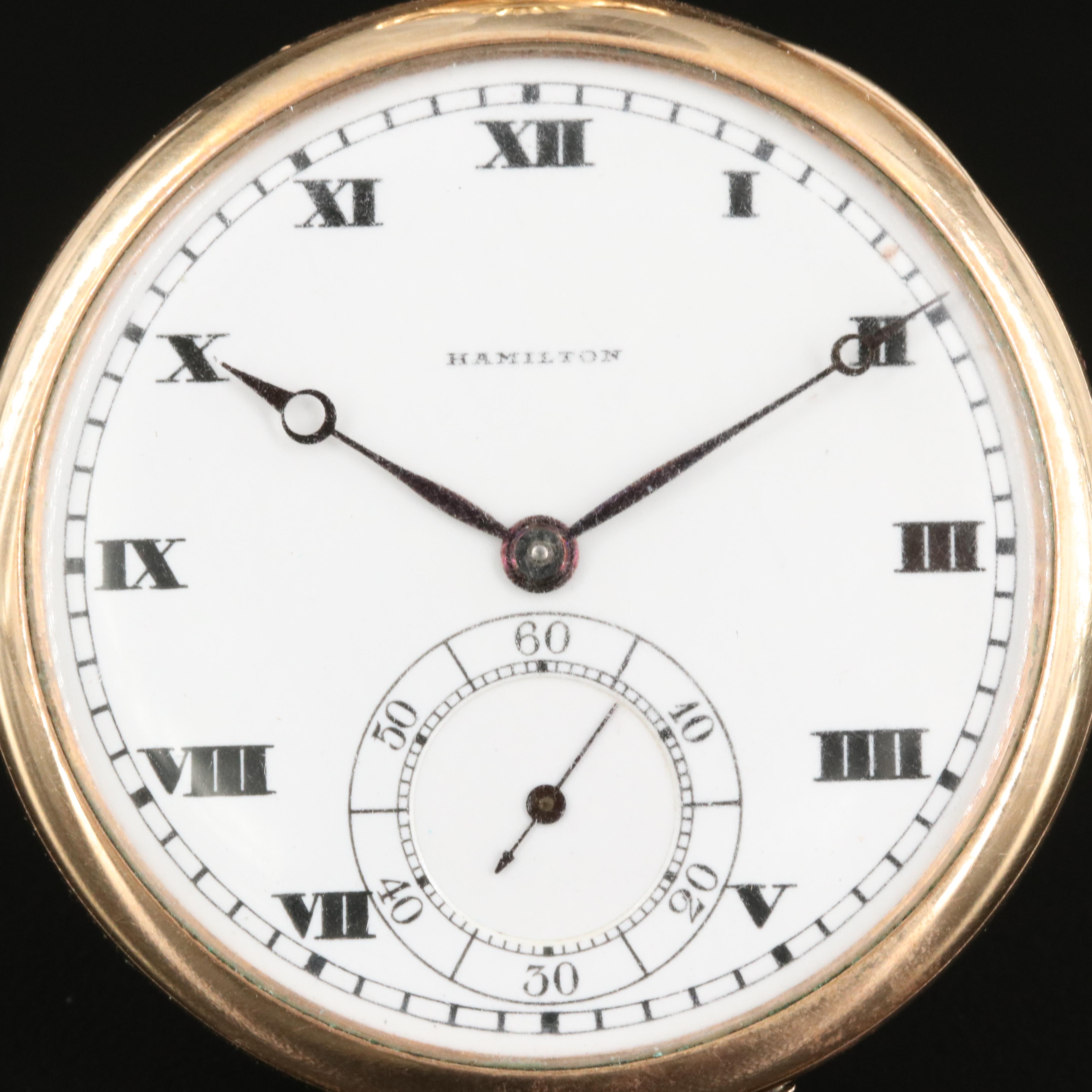 1922 Hamilton Open Face Pocket Watch